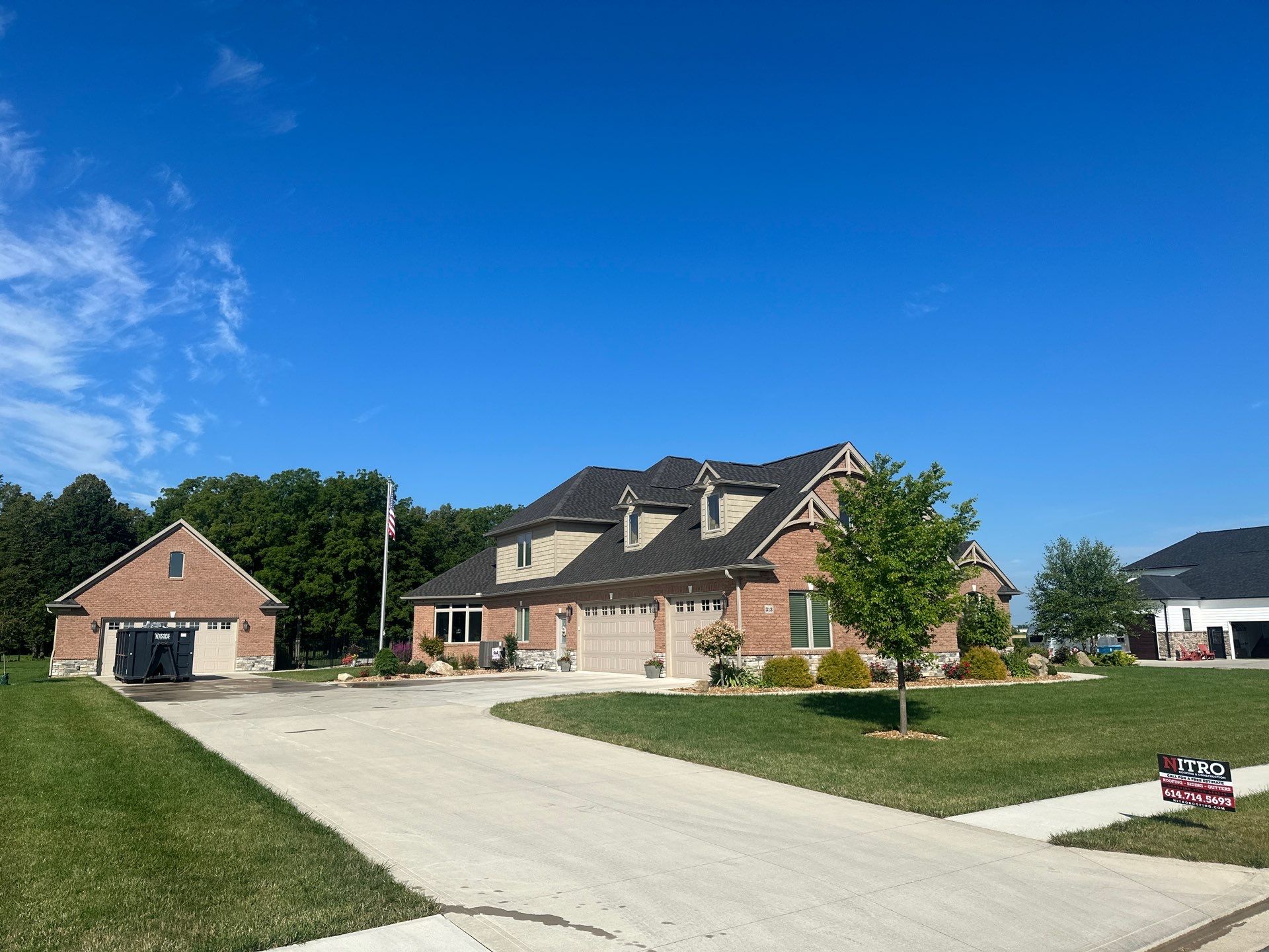 Residential Roofing Installation using GAF Timberline HDZ Appalachian Sky by Nitro Roofing and Construction