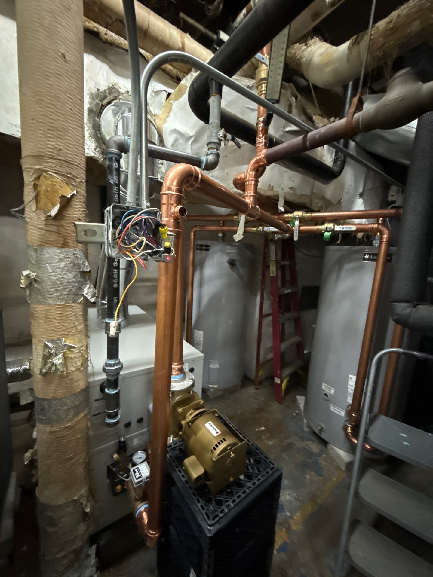 DHW Boiler and Storage Tank Installation by Thermacore