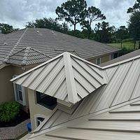 24ga 1.5" Snap-Lock Sierra Tan by Total Roofing System The Metal Roof Experts