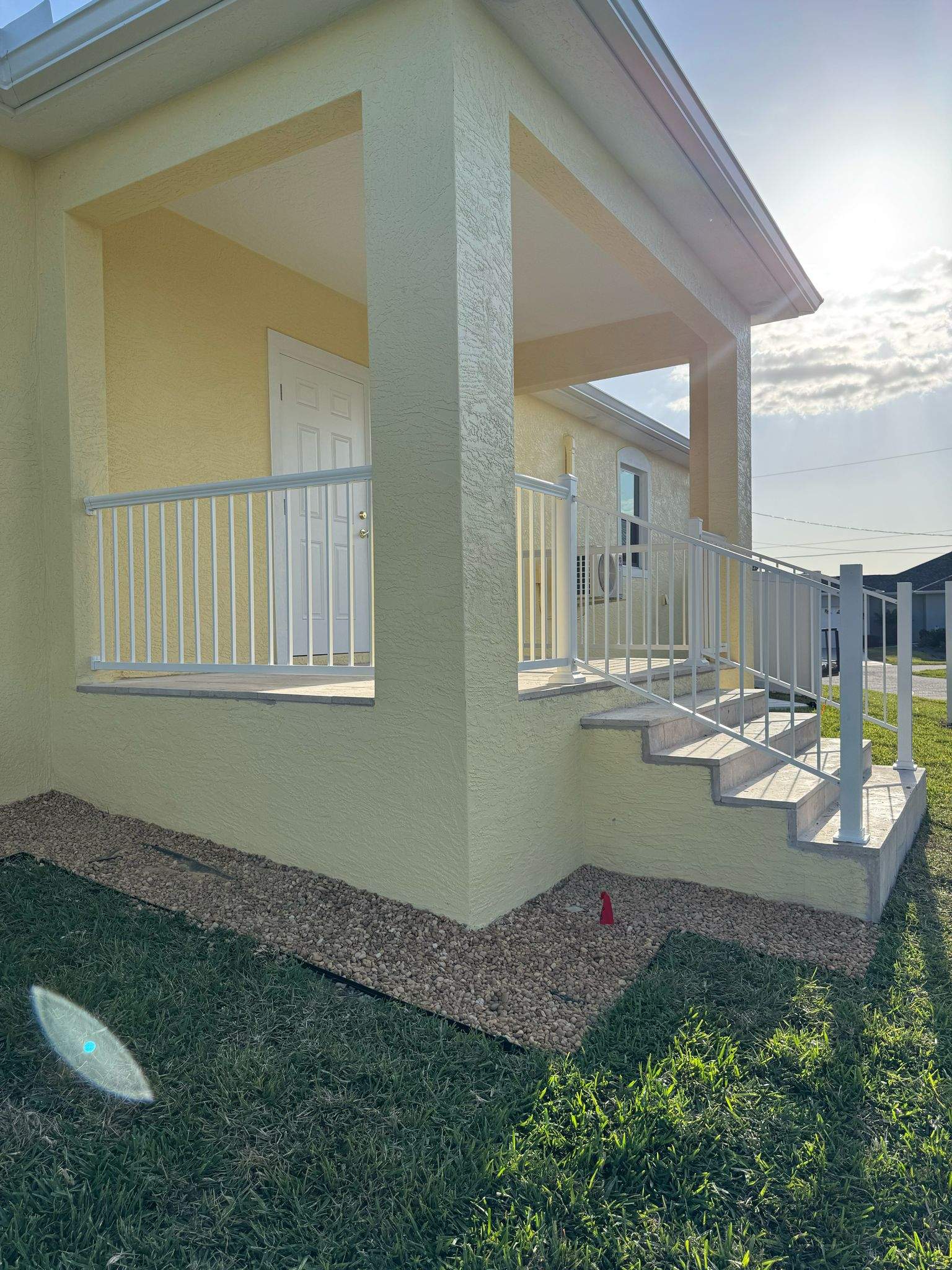 Vinyl Privacy Fence and Porch Railing Installation in Port Charlotte by True Fence LLC
