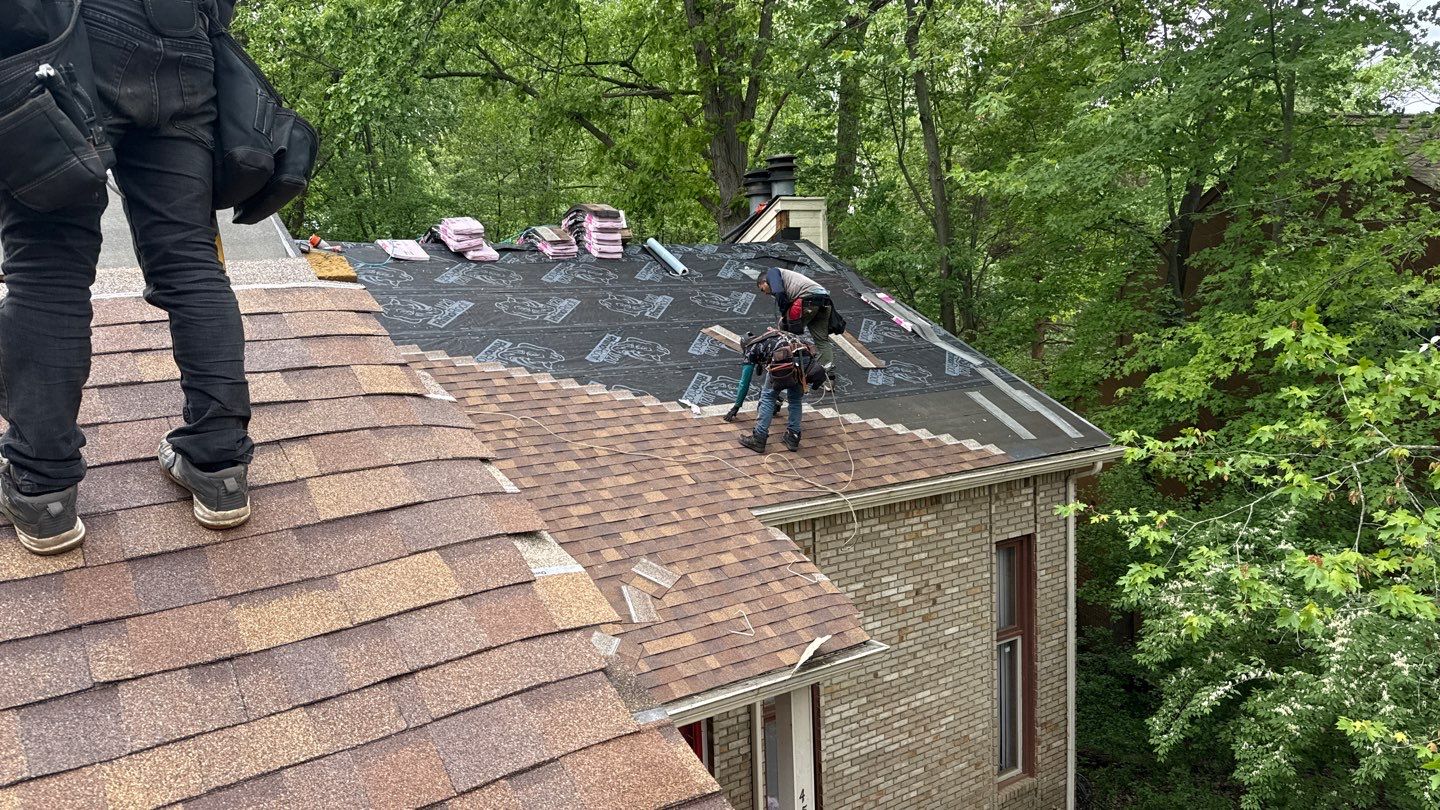 Roof Replacement using Owens Corning Desert Rose by 180 Contractors