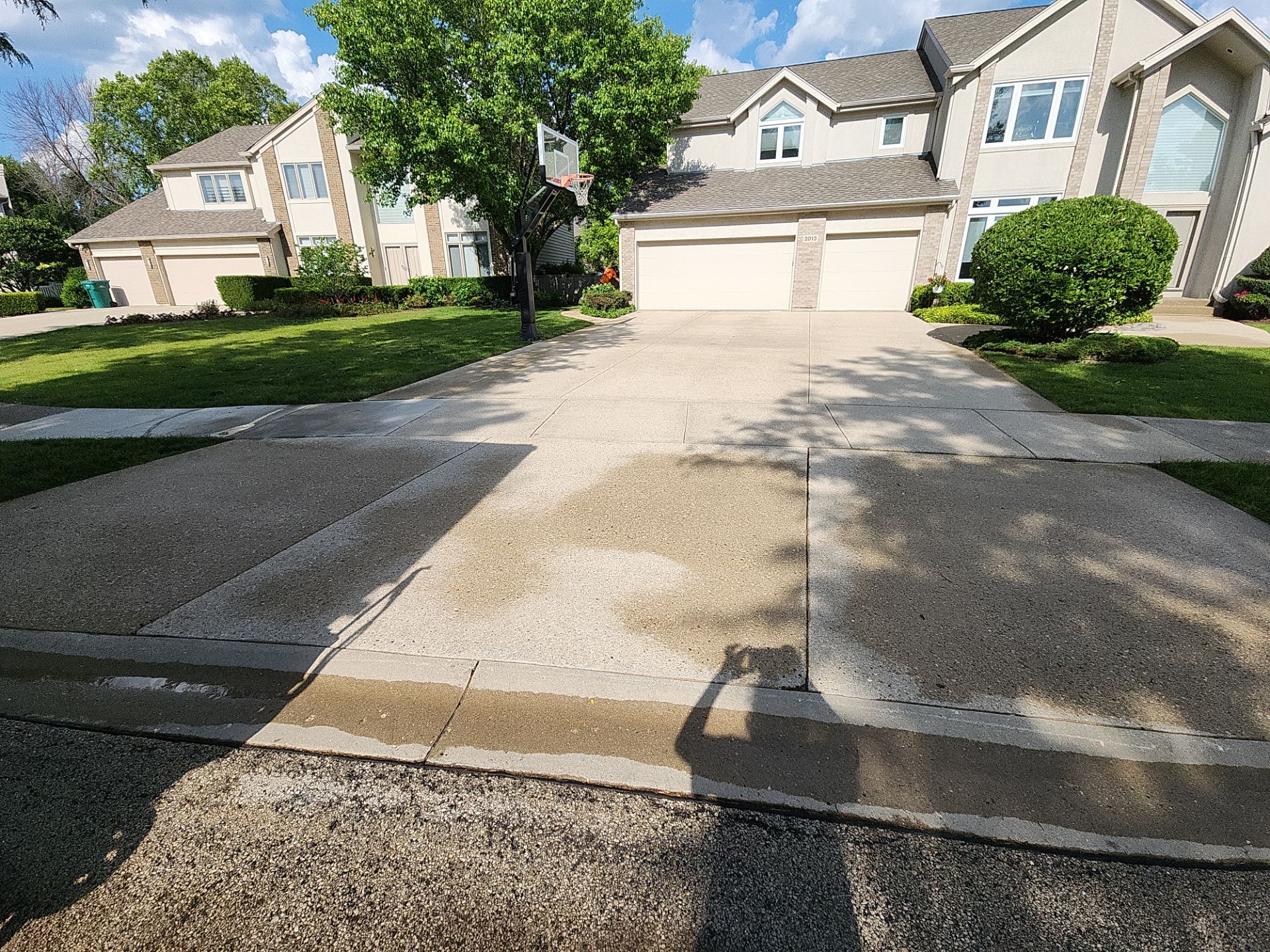 Aggregate concrete cleaning by Northern Power Washing LLC.