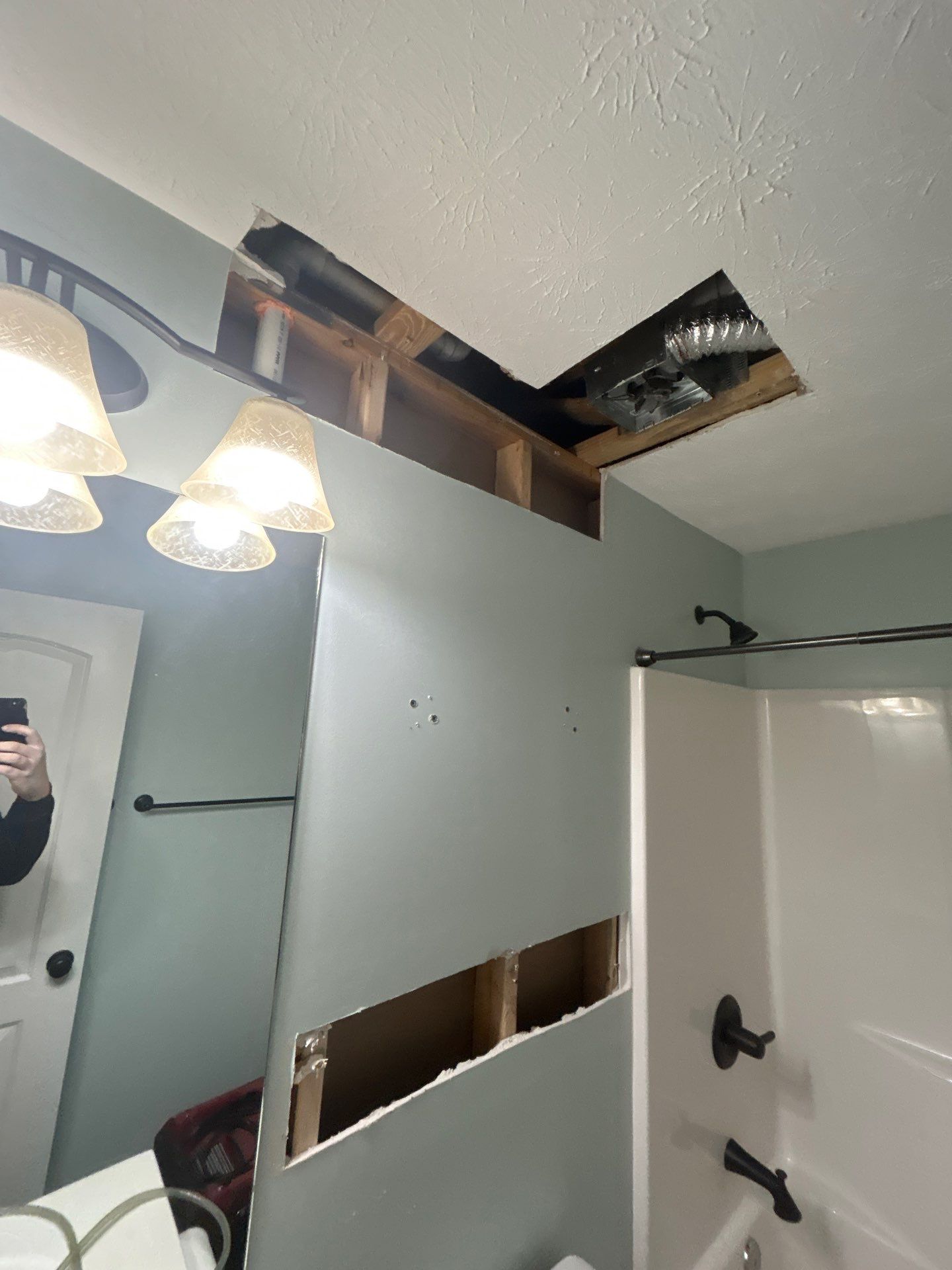 Basement/Bathroom Mitigation and Repairs in Sellersburg, IN by ANR Restoration