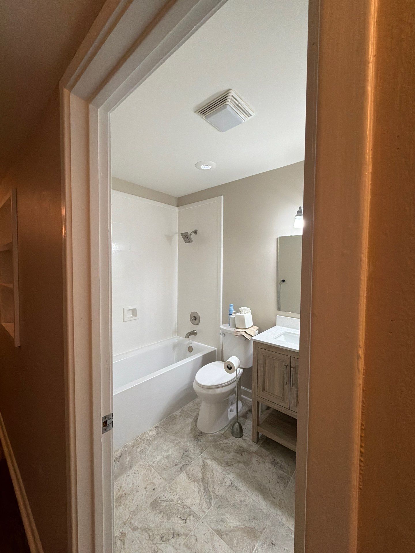 Bathroom remodel by King Cole Construction