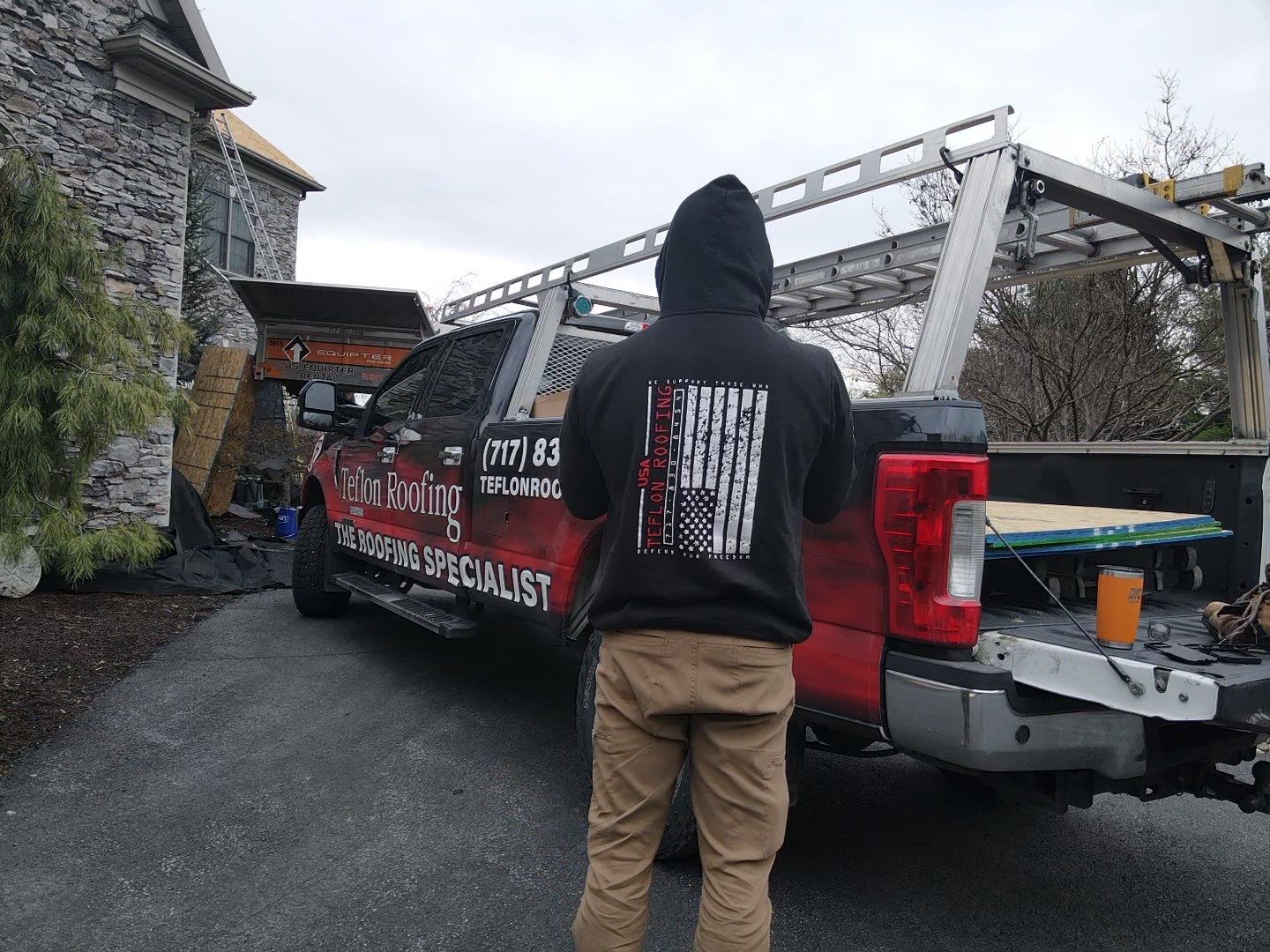 Residential Roofing Installation using Gaf Hdz Architectural Shingle by Teflon Roofing