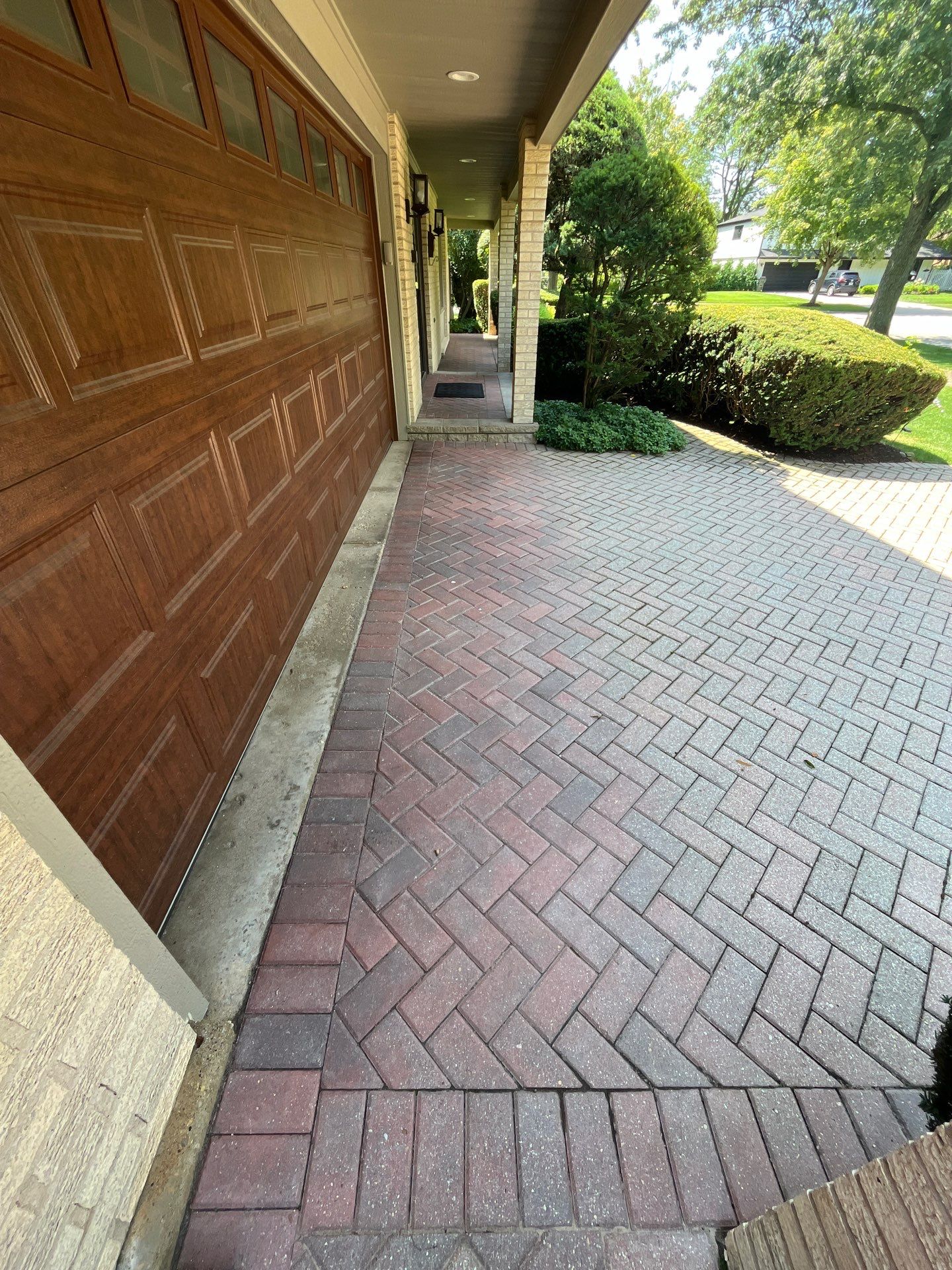 Brick paver clean, sand and seal.  using Surebond SB-1300 by Northern Power Washing LLC.