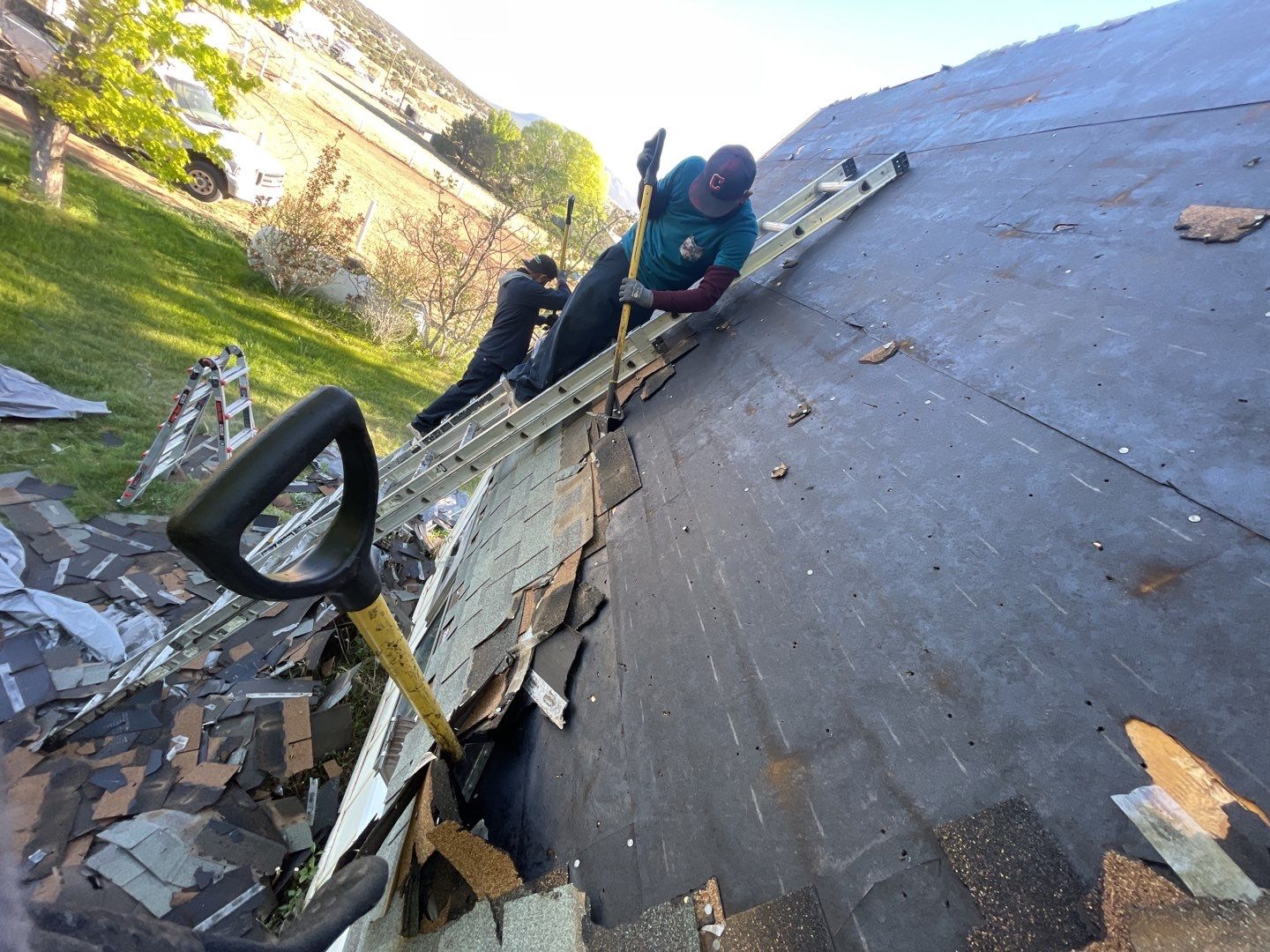 Architectural Shingle Roof Replacement with gutters and downspouts for Edgewood Home by Doyle Roof Masters Inc