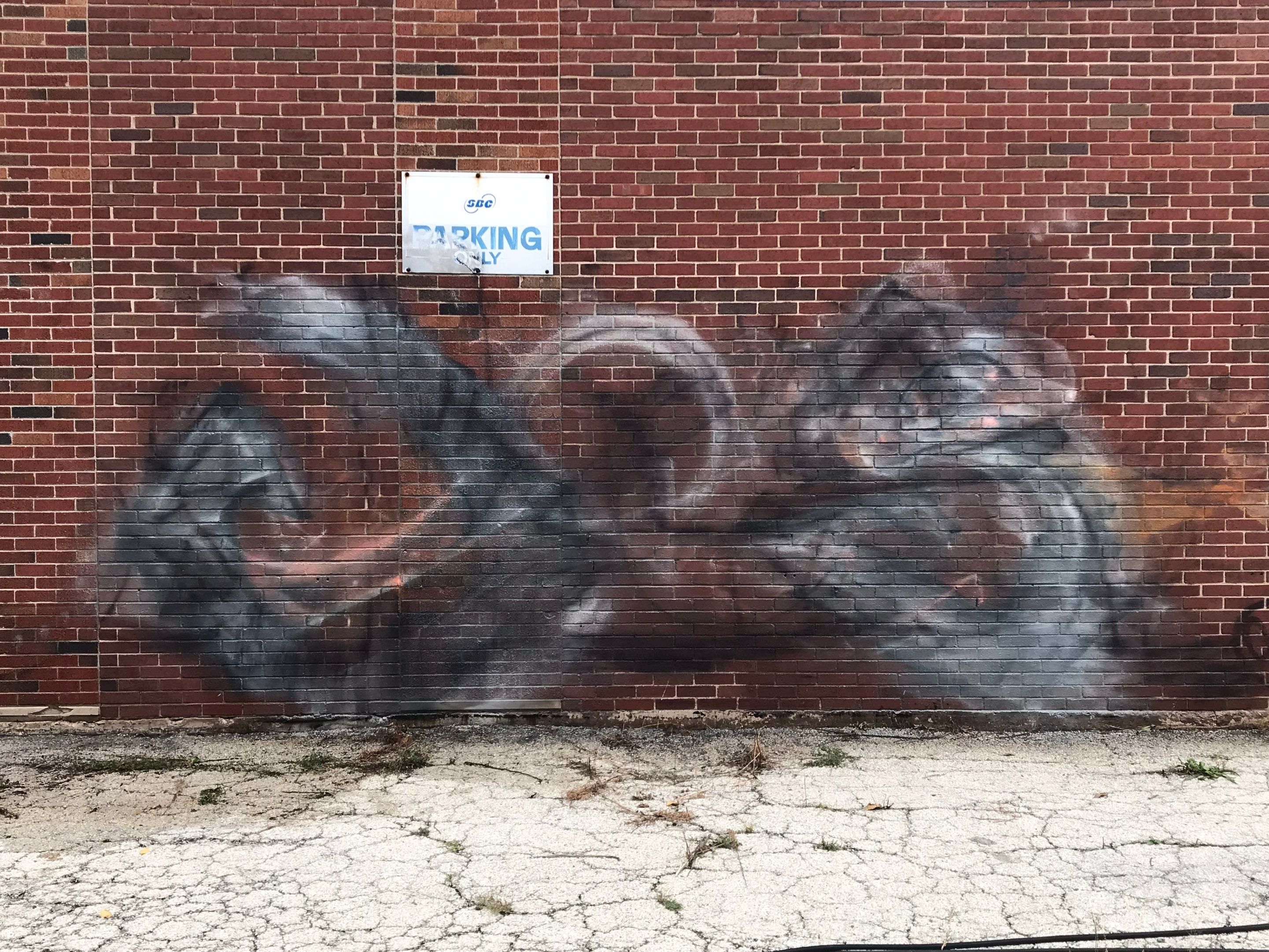 Graffiti removal  using Graffiti remover by Northern Power Washing LLC.