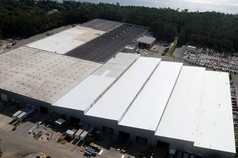 409,050 Sq Ft - Metal Roof Restoration Pensacola, FL by Southern Roof Solutions