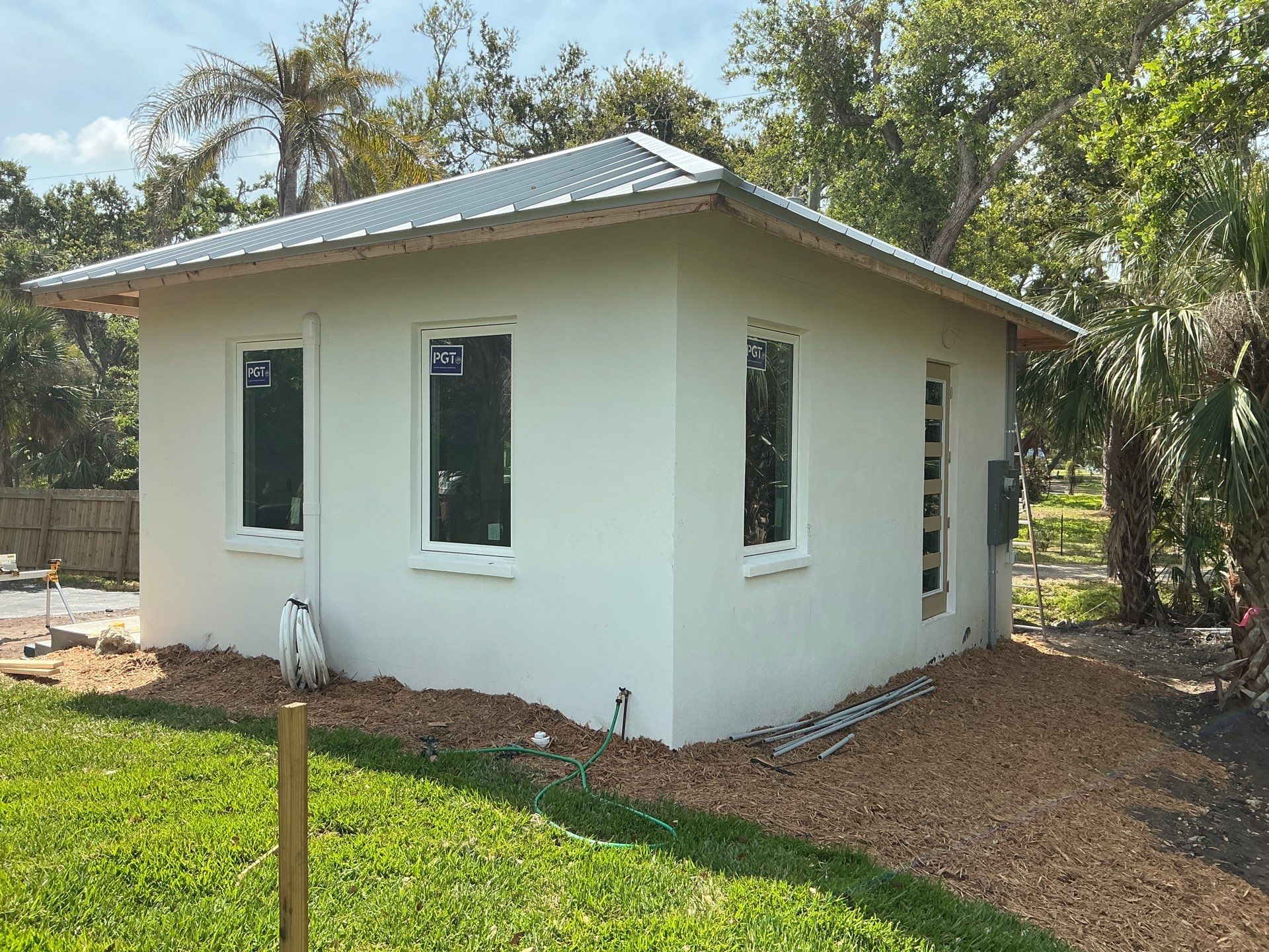 Half-Round Aluminum Gutters in Nokomis FL by Gutter Professors