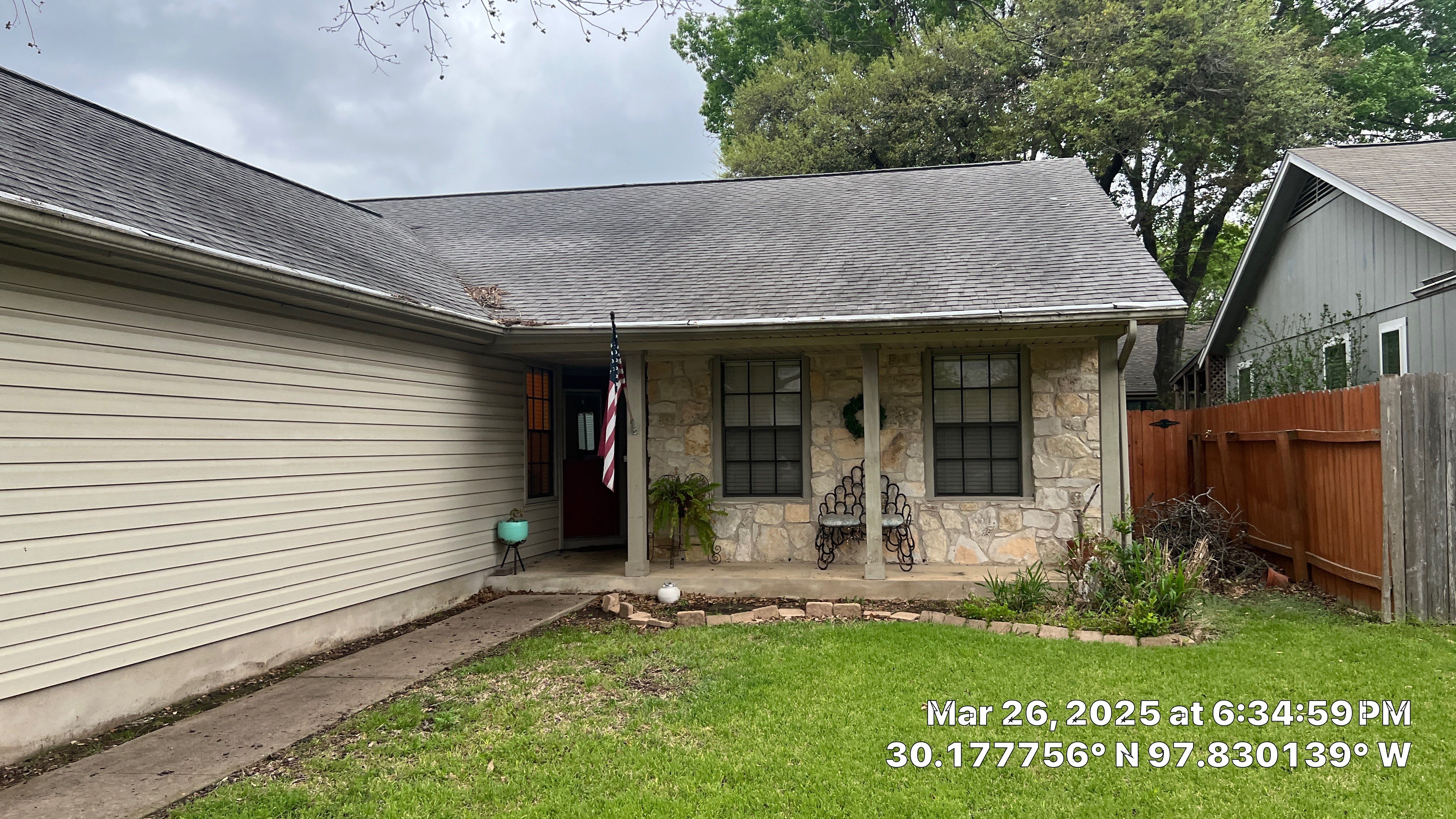 Architectural Shingle Roofing Replacement and Gutter Restoration in Austin by Caliber Restoration LLC