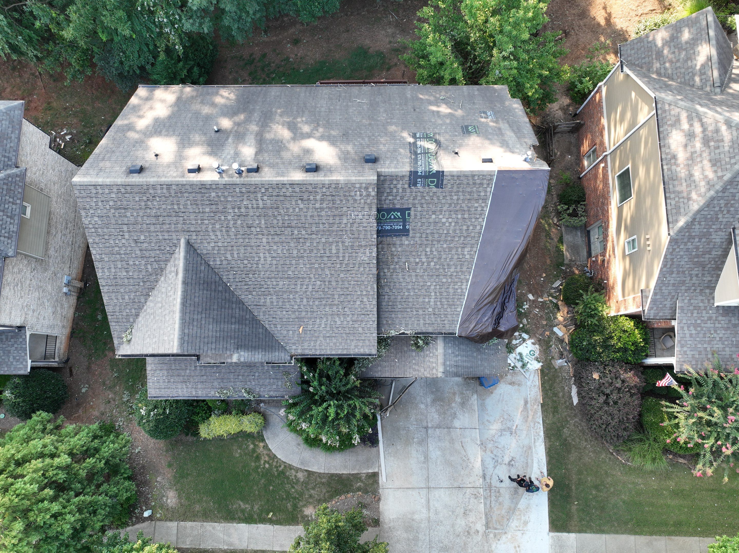  Ashbury Park Dr  Hoschton Roof Replacement  by Dom Roofing & Restoration