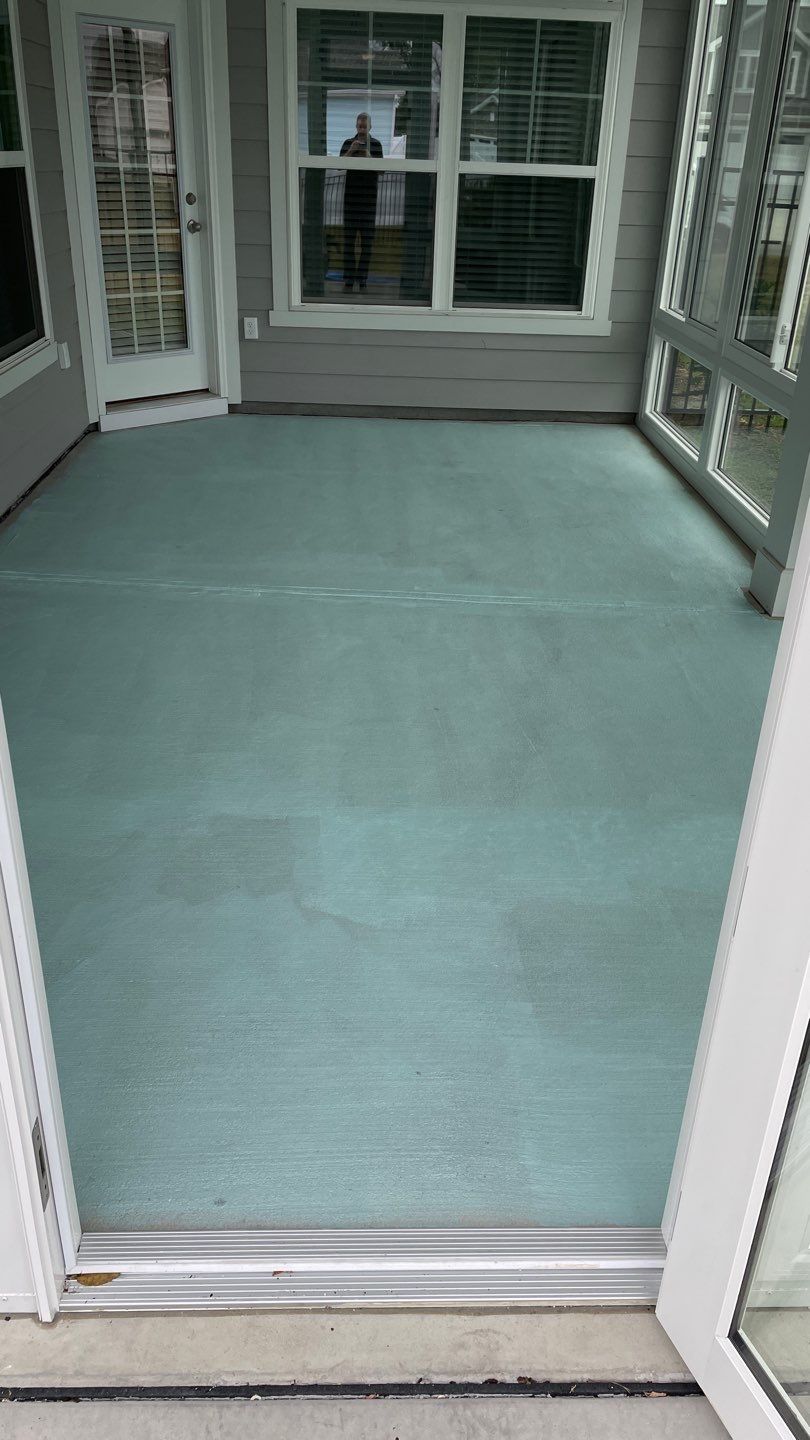 Sunroom Tile 1/3 offset by Footprints Floors of Coastal Carolina