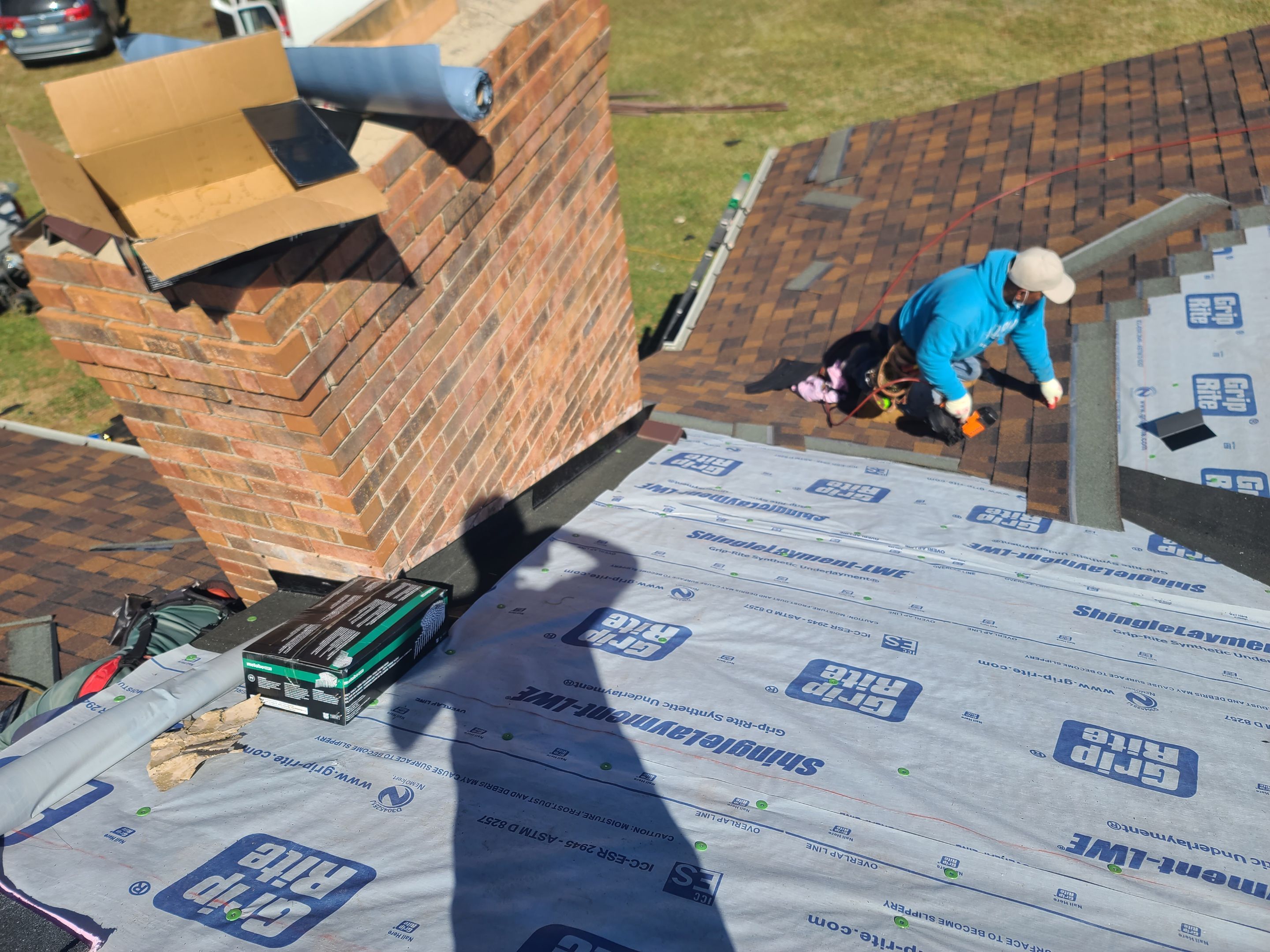 Farm roof job by BROCK BUILDERS 
