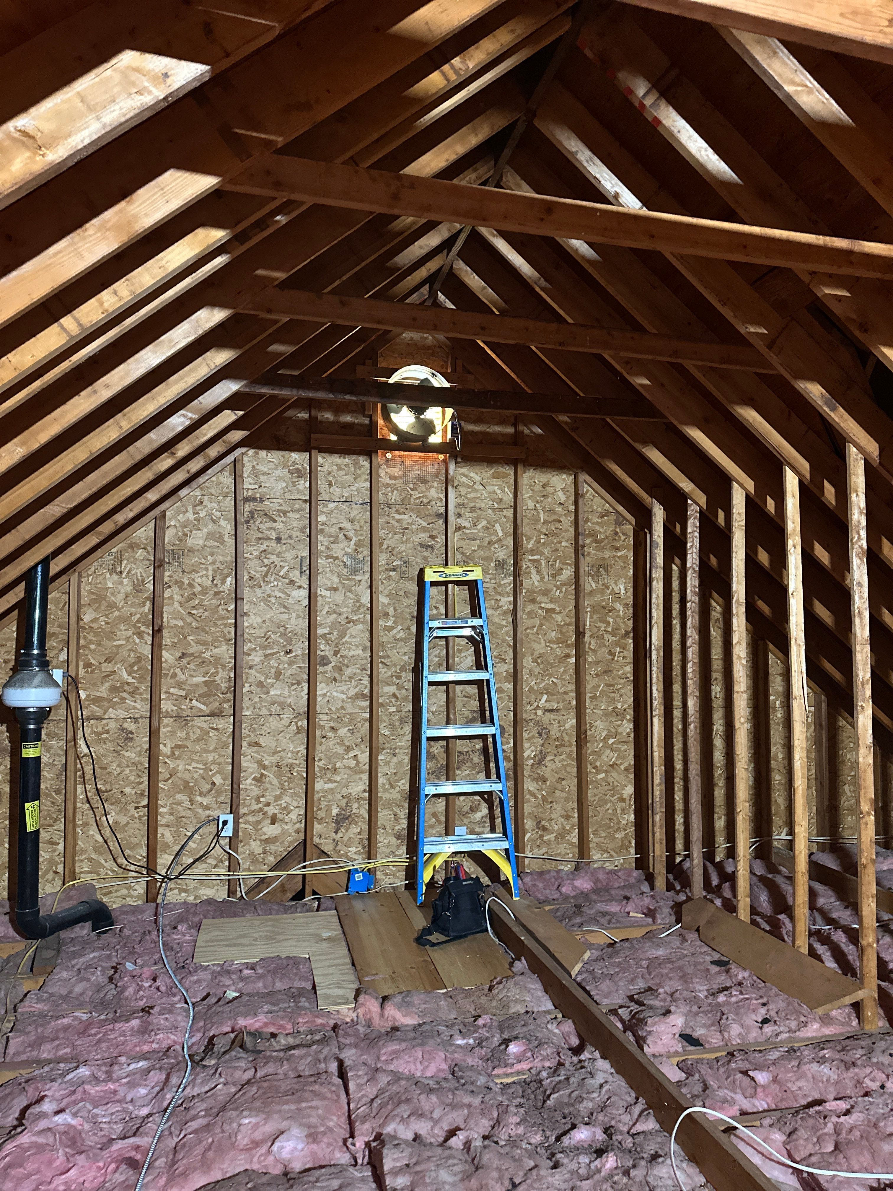 Attic Gable Ventilation Fan Installation with Thermostat & Dedicated Circuit by Spartan Home Pros