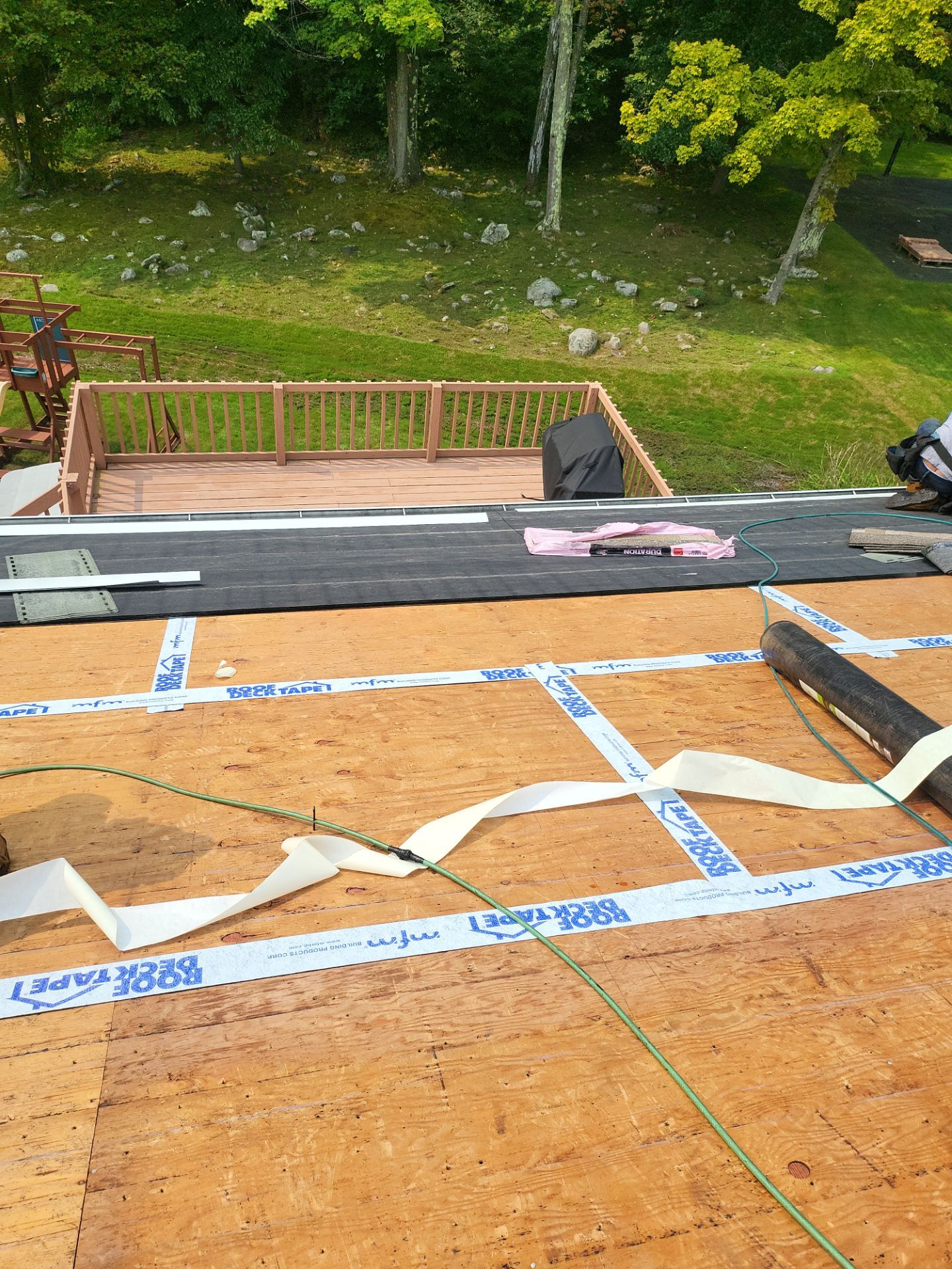 Residential Roofing Installation using Owens Corning TruDefinition Duration - Sand Castle by A Plus Exterior