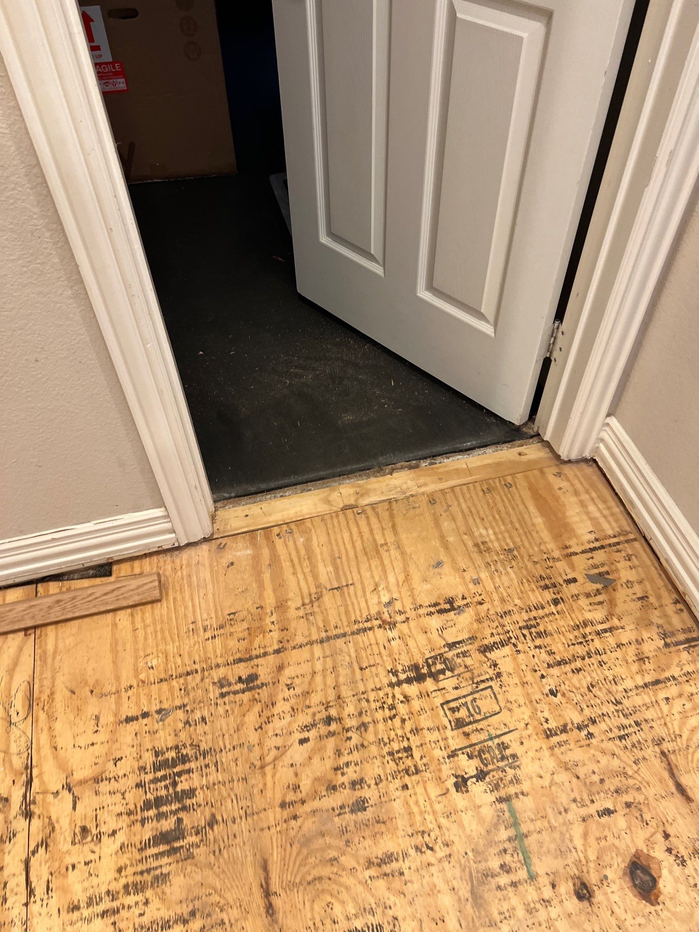 In Progress - Insurance replaced all hardwoods by Bernard Hardwood Floors