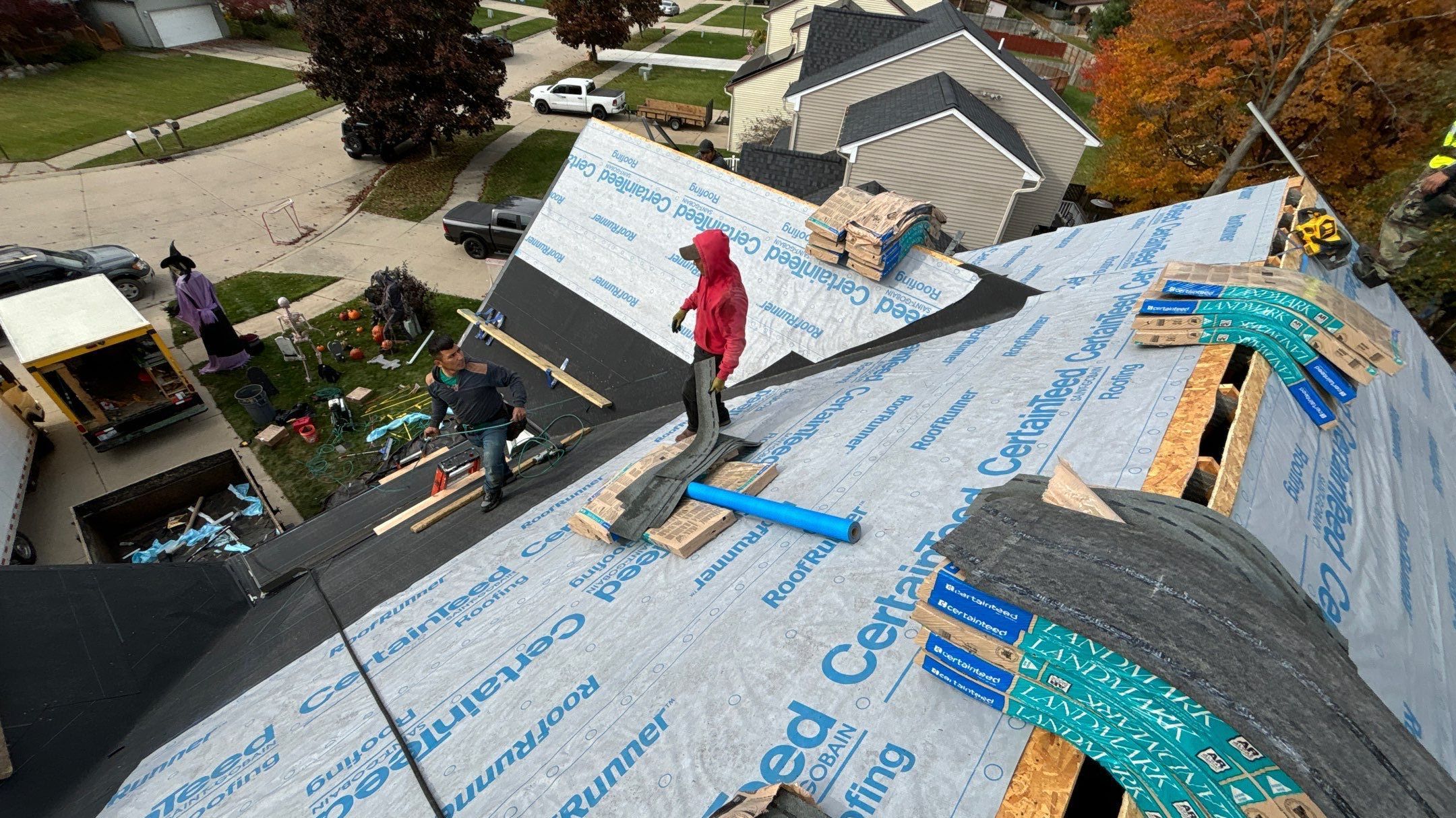 Roof Replacement using CertainTeed Landmark by 180 Contractors