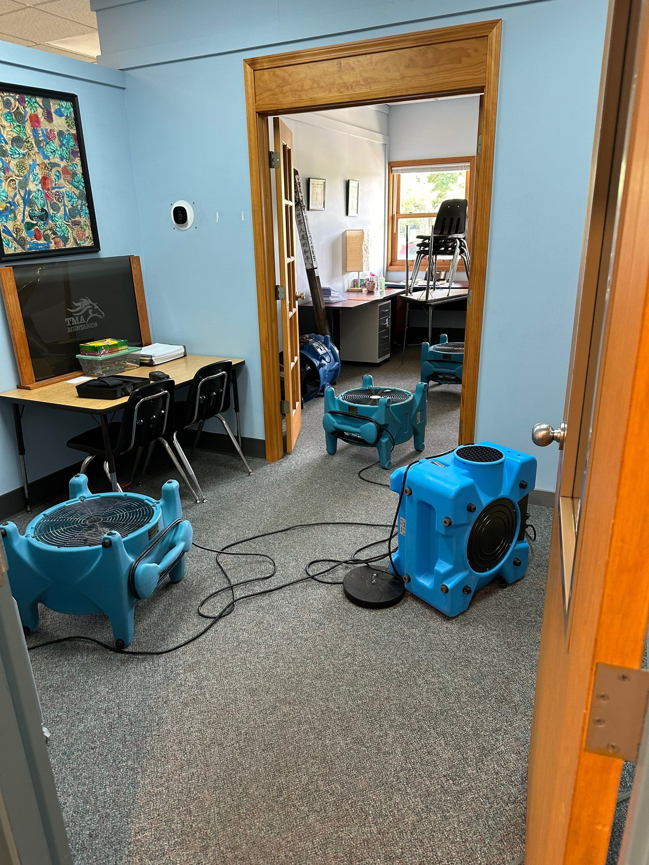 Montessori school at Edison Lakes dry out by BlueRed Restoration