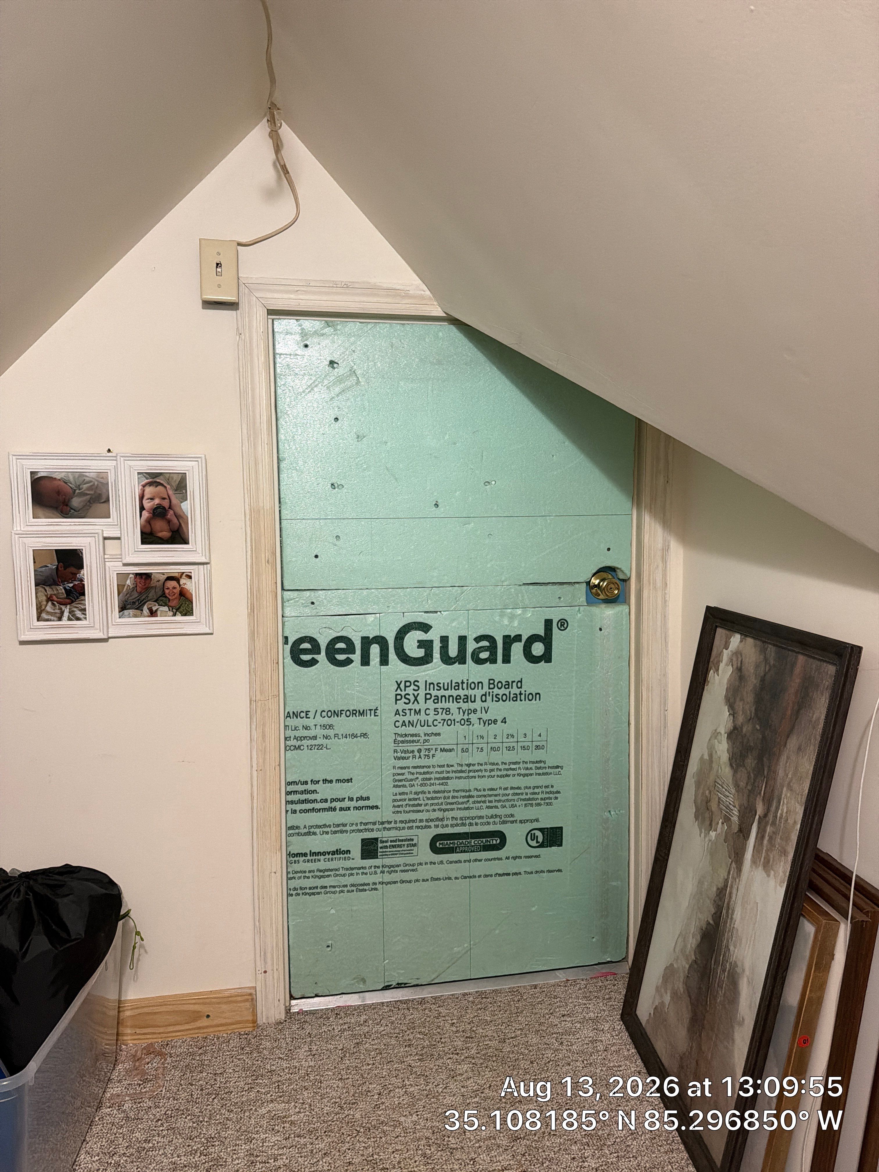 Attic Knee Wall Insulation and Access Door Installation in Chattanooga by CompanyCam Sales Demo