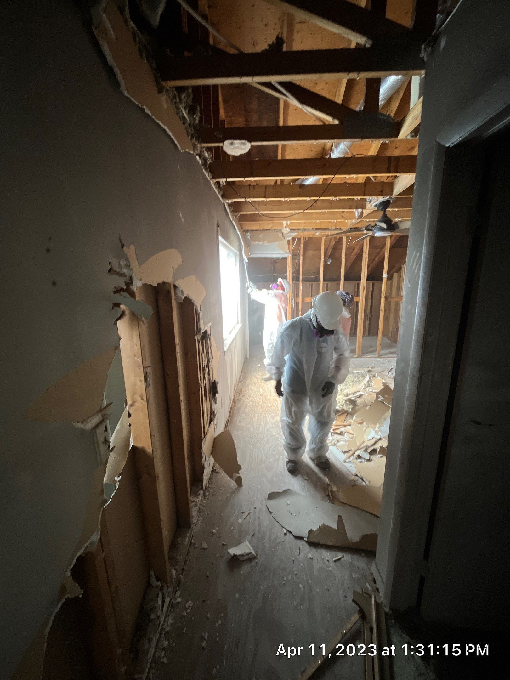 Fire Loss with Asbestos Abatement by EAS Environmental, LLC.