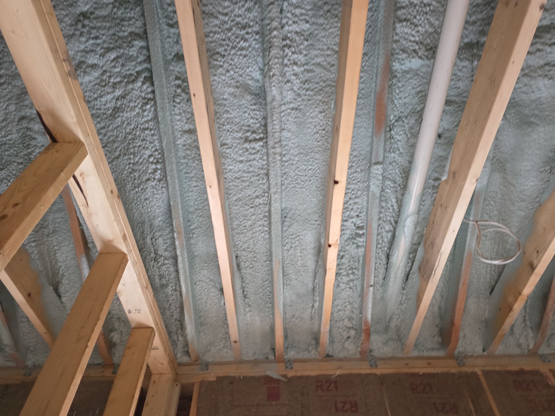 Basement Exterior Walls using Closed Cell Spray Foam by NYS Foam & Energy