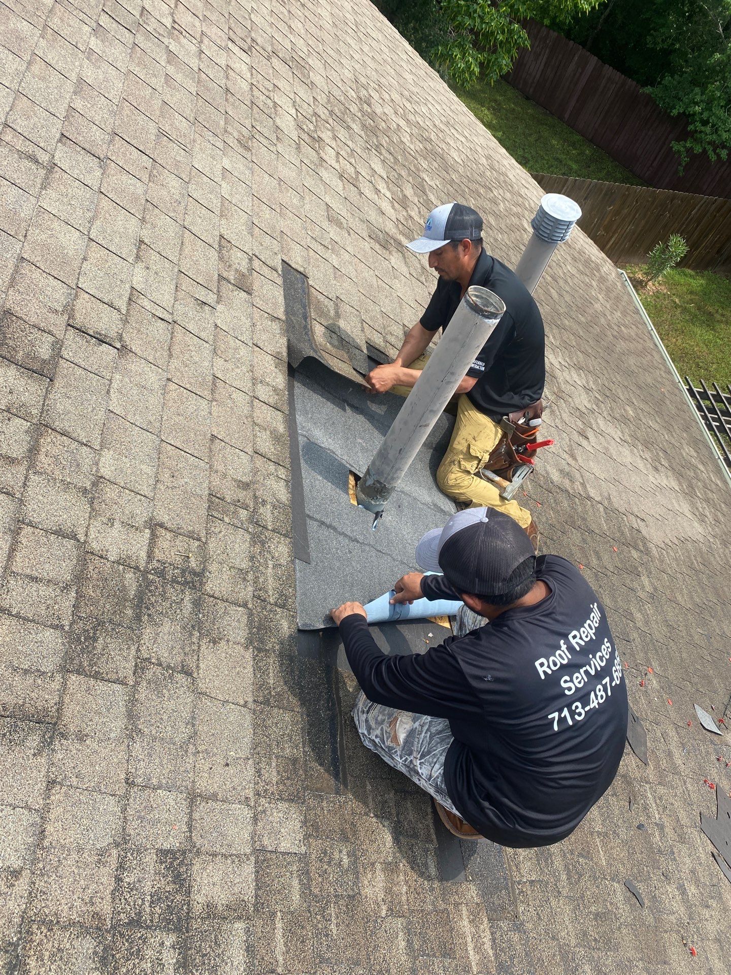 Hail Damage using Owen's Corning Duration (Lifetime) Shingles by Roof Repair Company