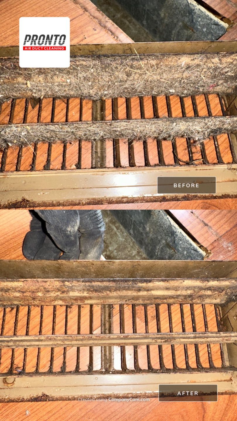 Air duct cleaning using Hypervac by Pronto Air Duct Cleaning