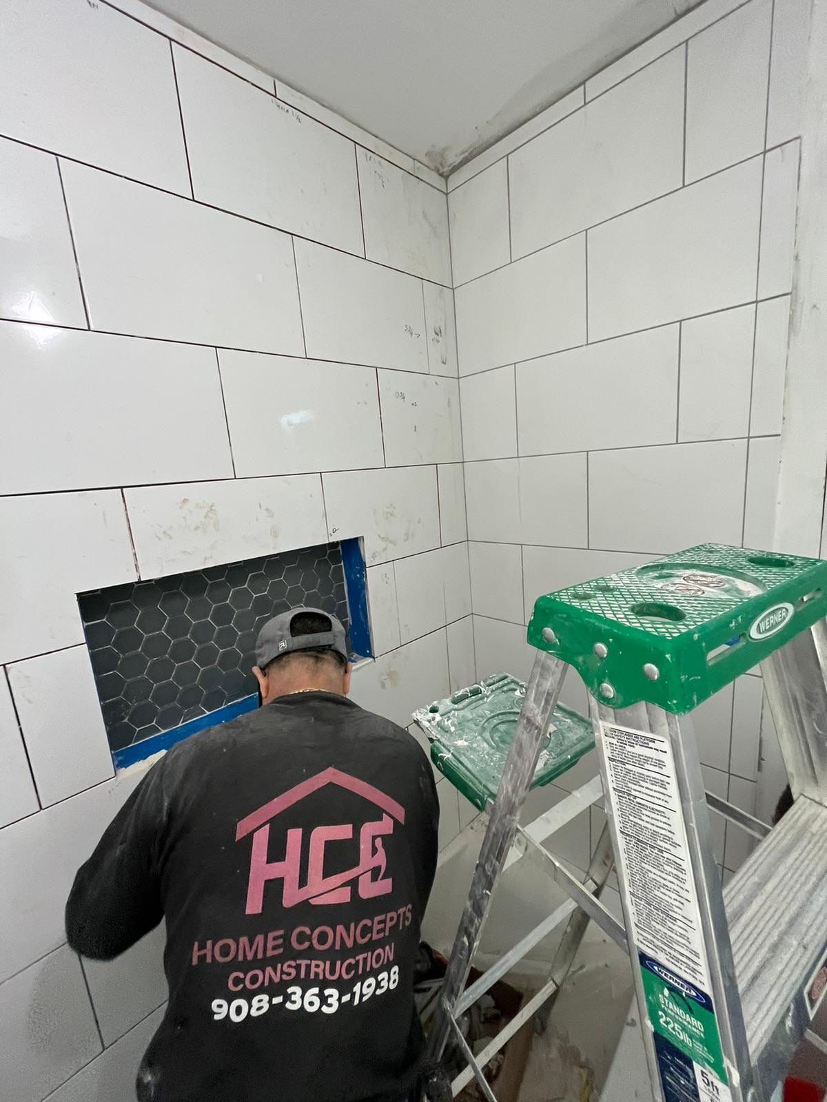 Bathroom Remodel using Tile by Home Concepts Construction