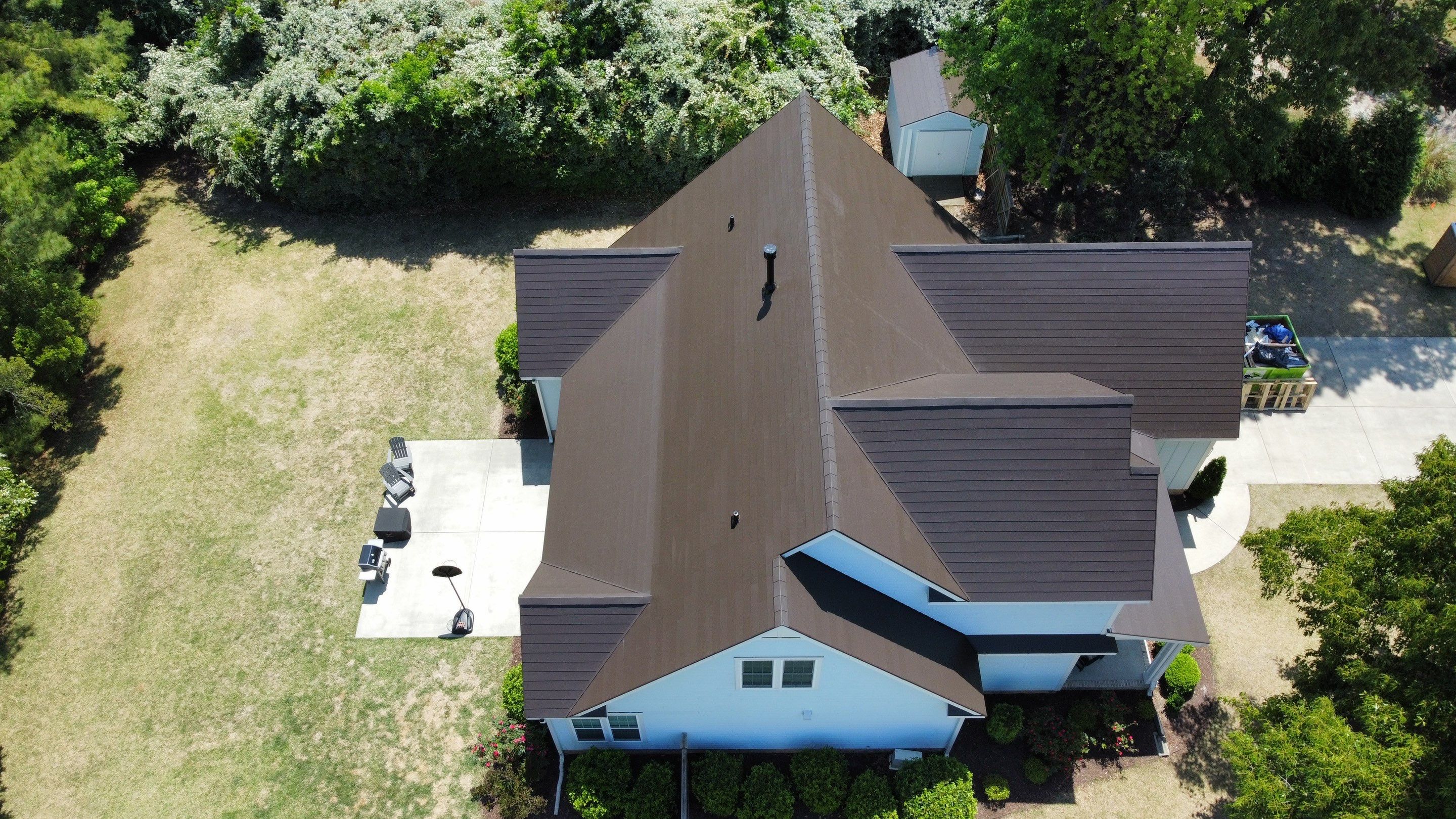 Roof replacement using GAF TimberSteel by American Home Contractors