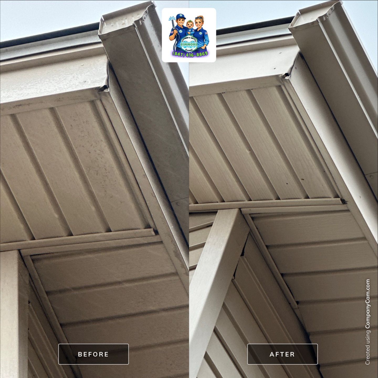 Project in Wood Dale by Simmons Power & Soft Washing