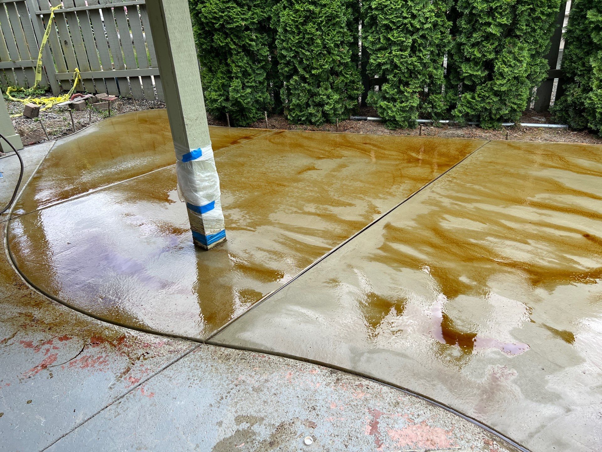 Ashley | Concrete Back Patio by Jireh Asphalt & Concrete Inc 