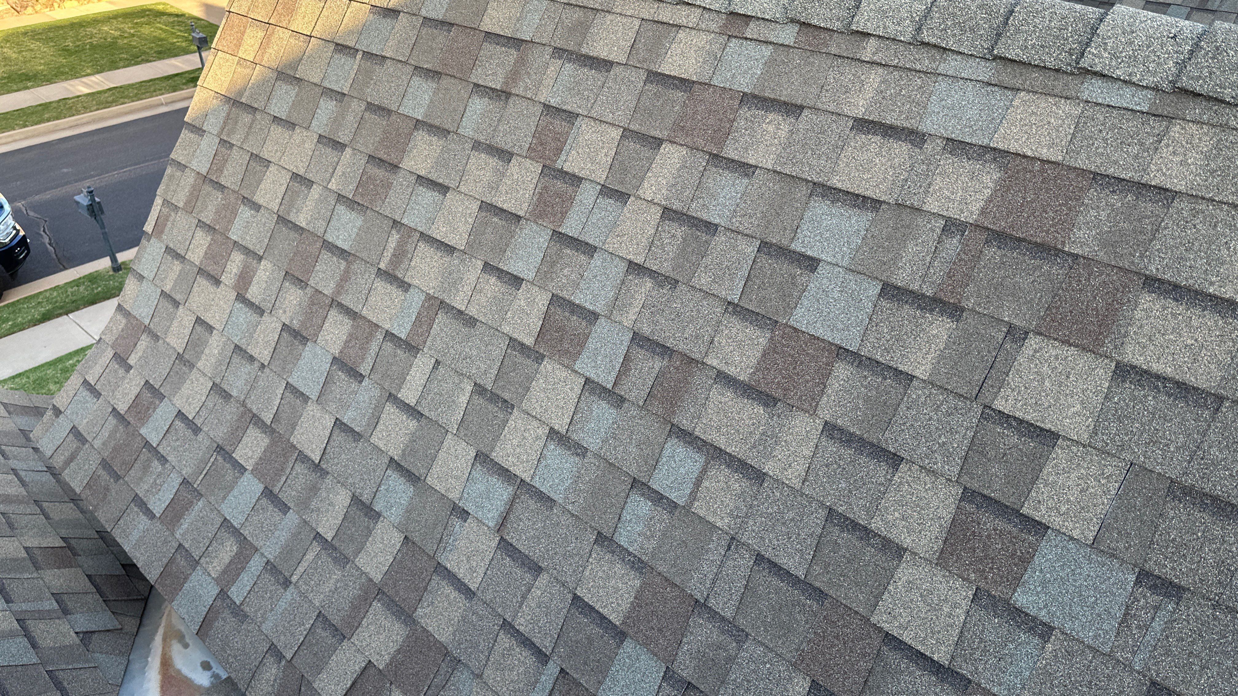 Reroof using GAF HDZ - Weathered Wood by Castillo Roofing