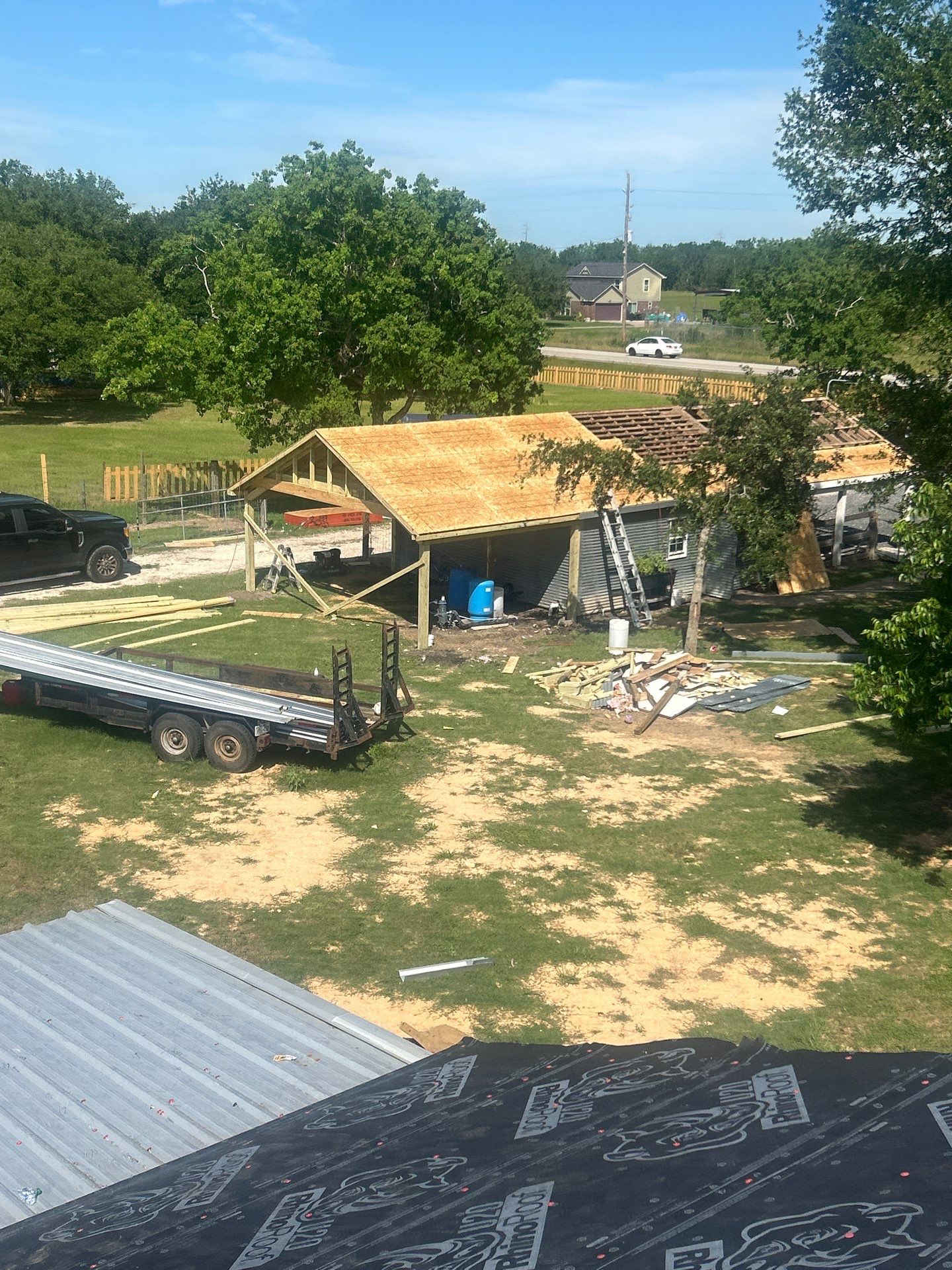 Residential Roofing Installation using Metal by Roof Repair Company