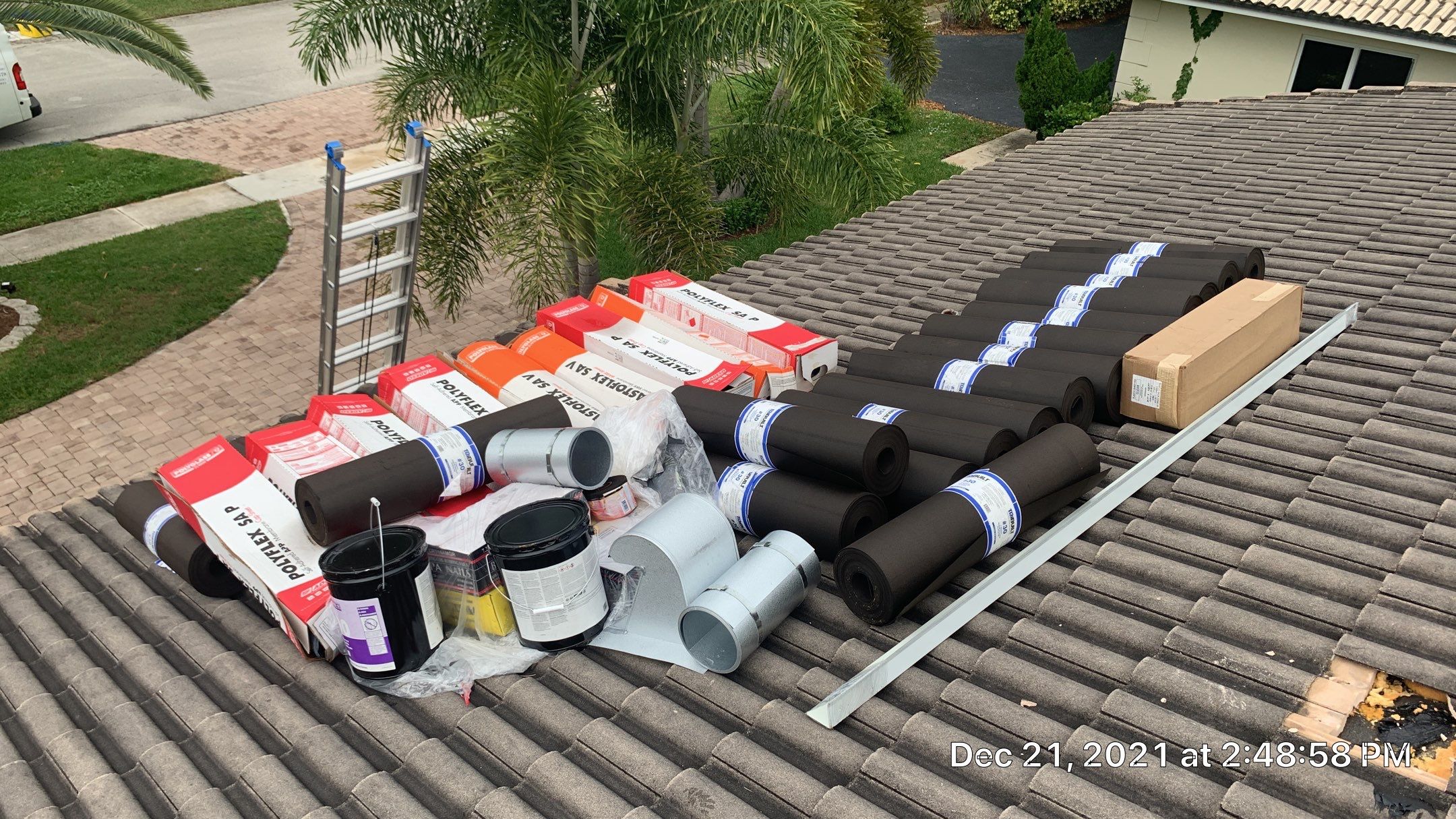 Residential Roofing Installation using 1" Nail strip metal roof by BLUES BROTHERS ROOFING