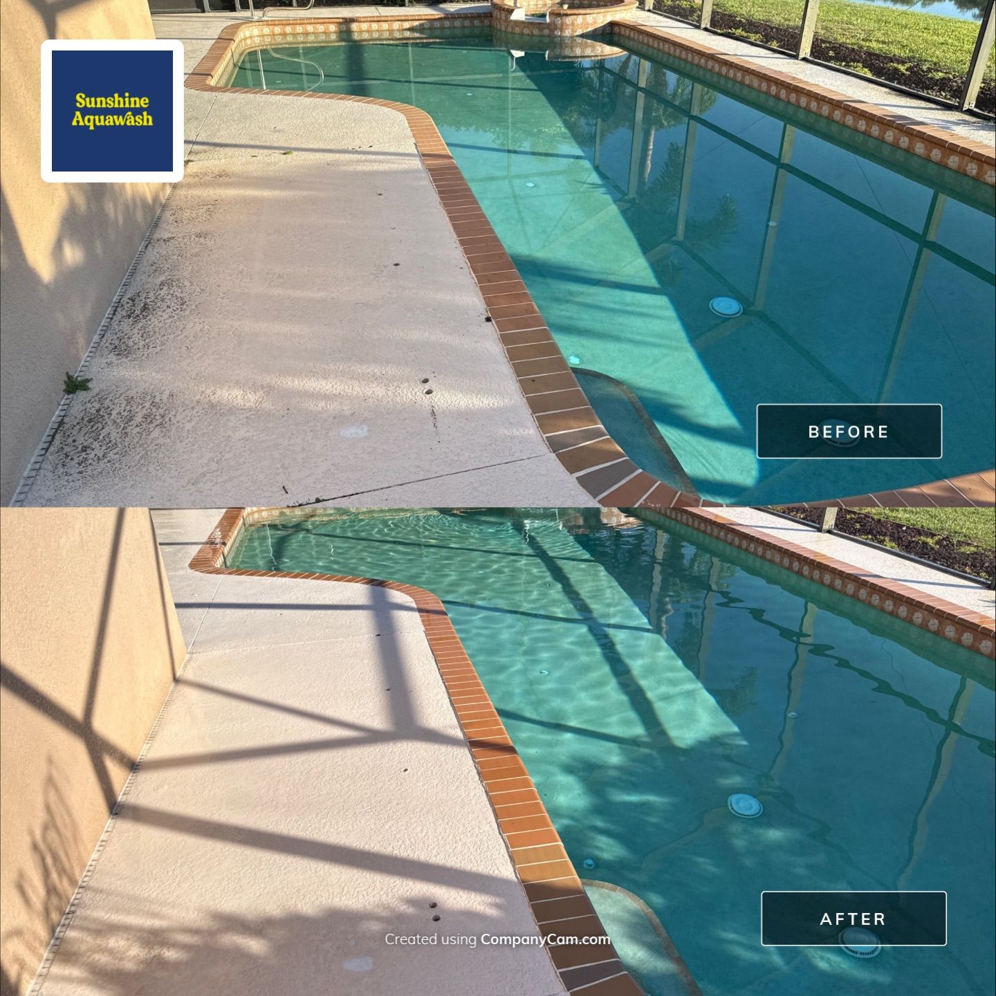 Driveway, Pool Deck & Lanai Cleaning – Heritage Harbour Golf Club, Bradenton, FL by Sunshine AquaWash