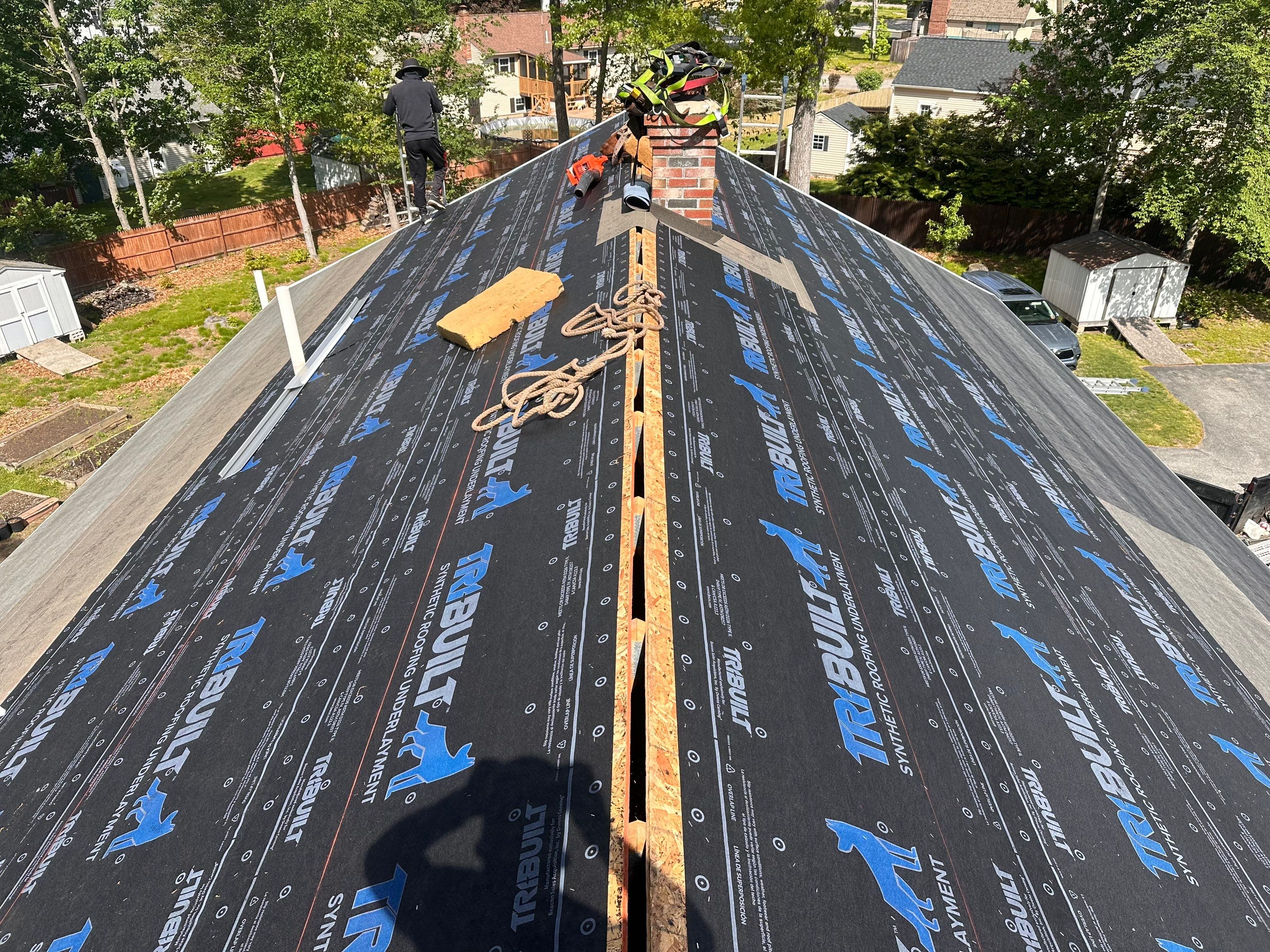 Asphalt Roof Replacement and IKO Cambridge Shingle Installation in Sanford by Tall pine roofing