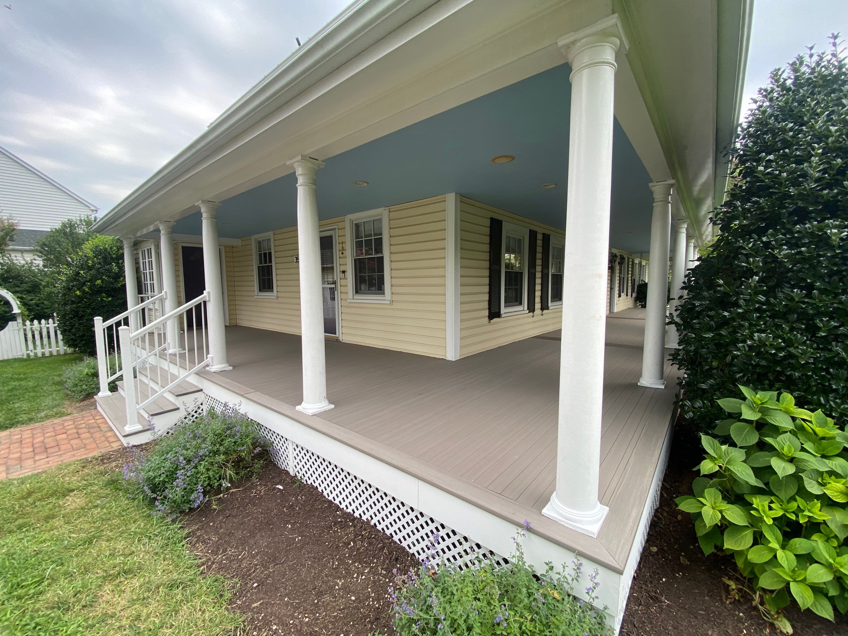 Front Porch Transformation using Timbertech Decking by The Smet Companies, LLC