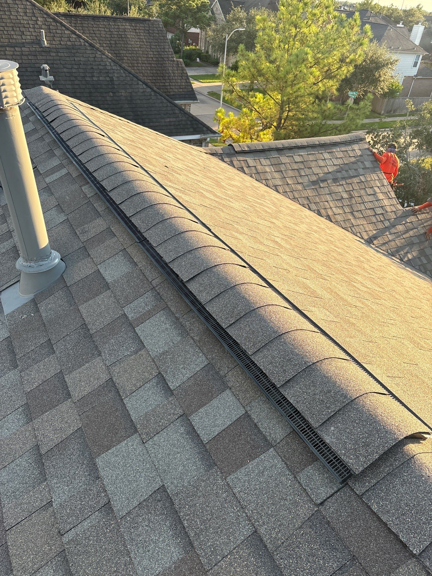 Residential Roofing Installation using Owen's Corning Duration (Lifetime) Shingles by Roof Repair Company