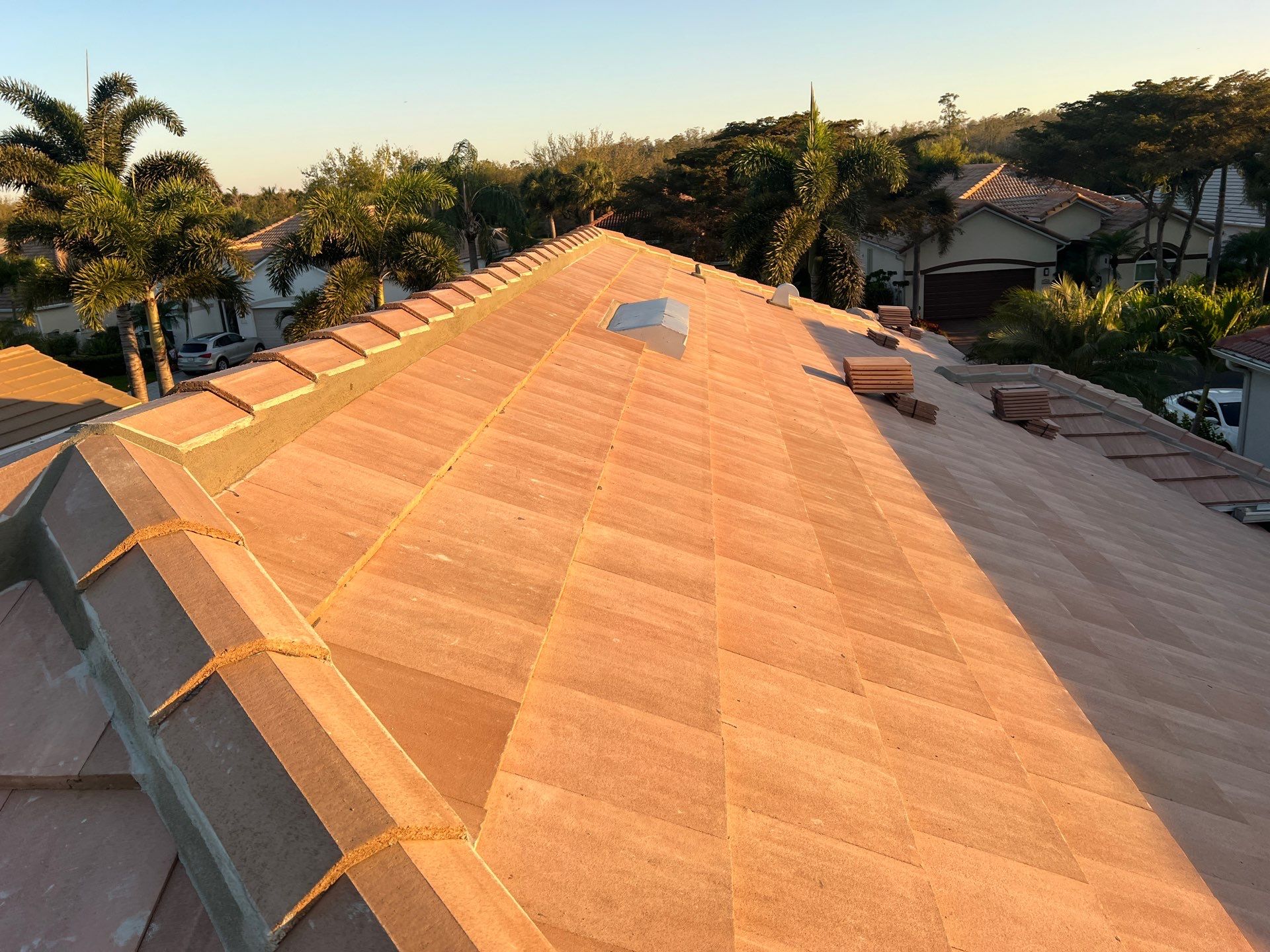 Residential Roofing Installation using Bel Air , Boca Cream by Durabilis Roofing INC