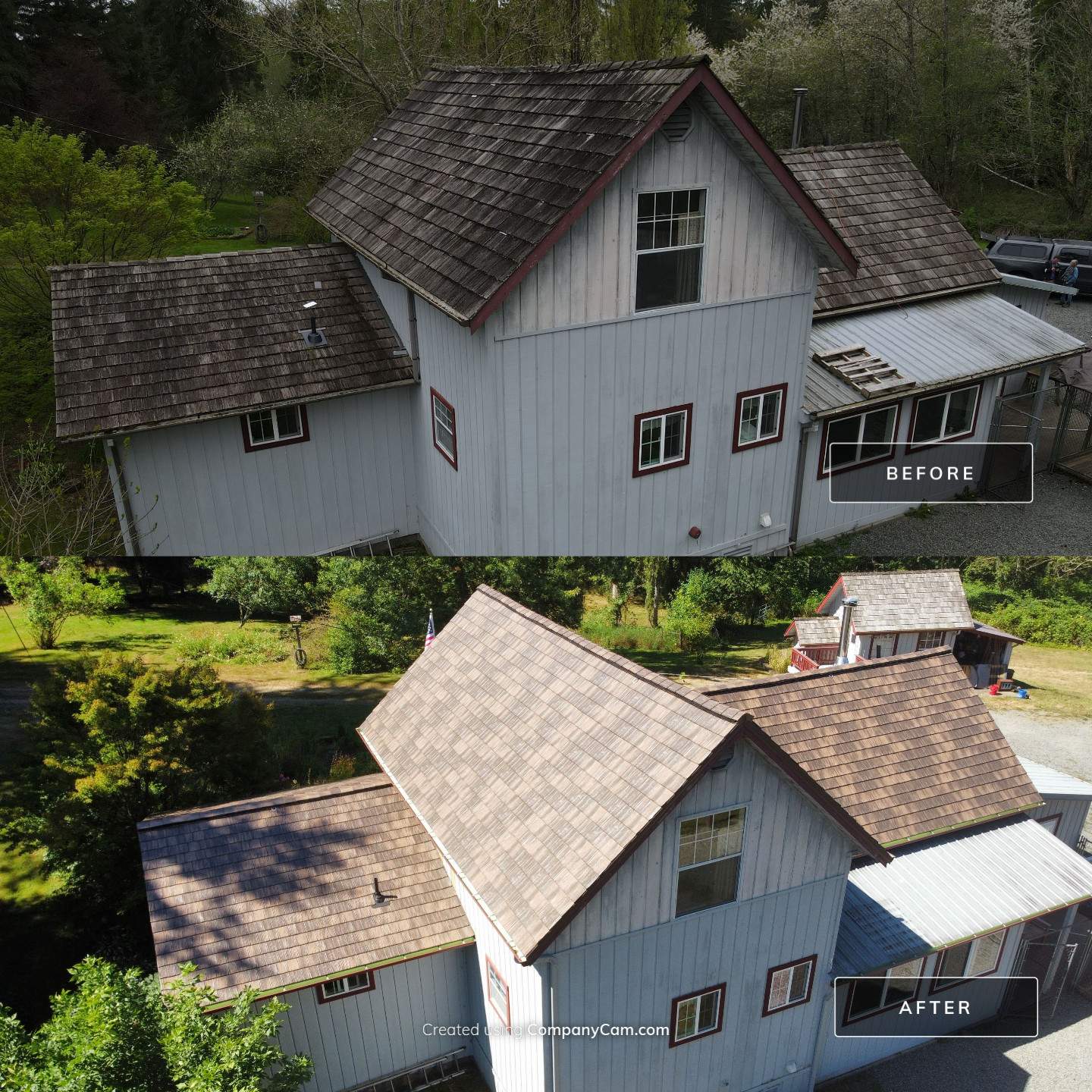 Kasselwood Steel Shingle Metal Roof using Stamped Metal Roof in Woodinville by RoofSmart