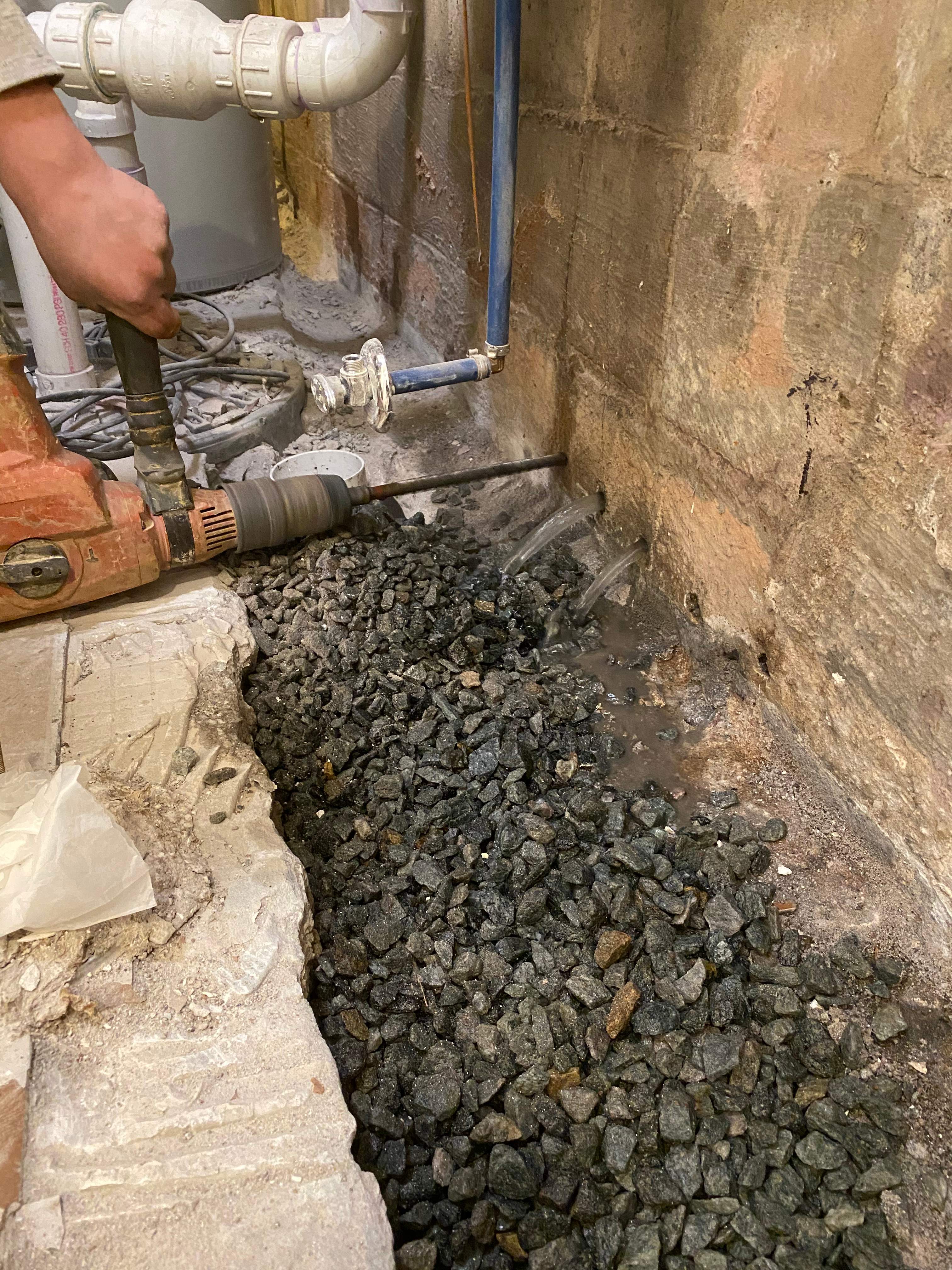 Interior French Drain Job in West Orange, NJ by Pure Service Pro, LLC 