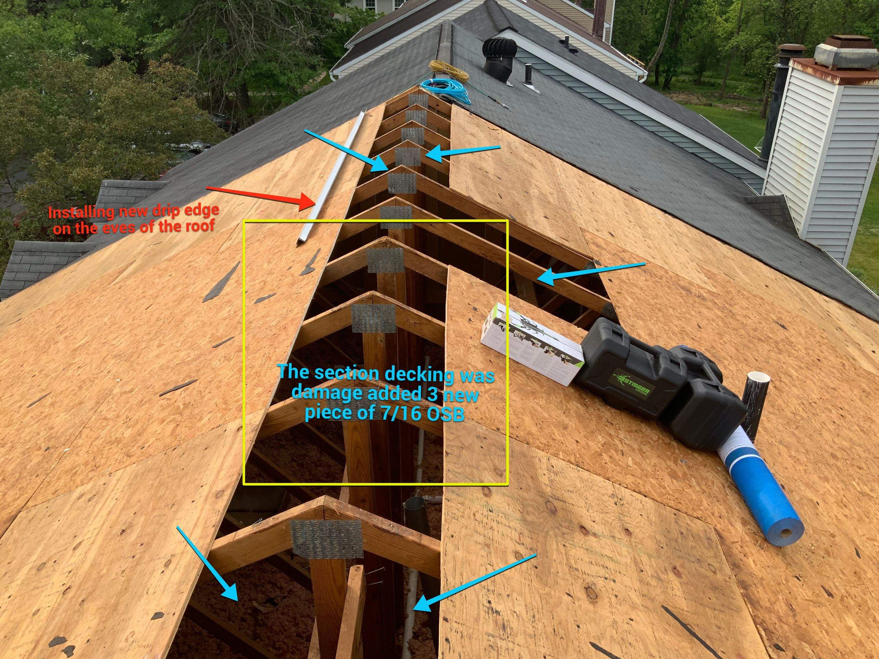 Residential Roofing Installation using XT-25 Color Moire Black by Alpha Design Services