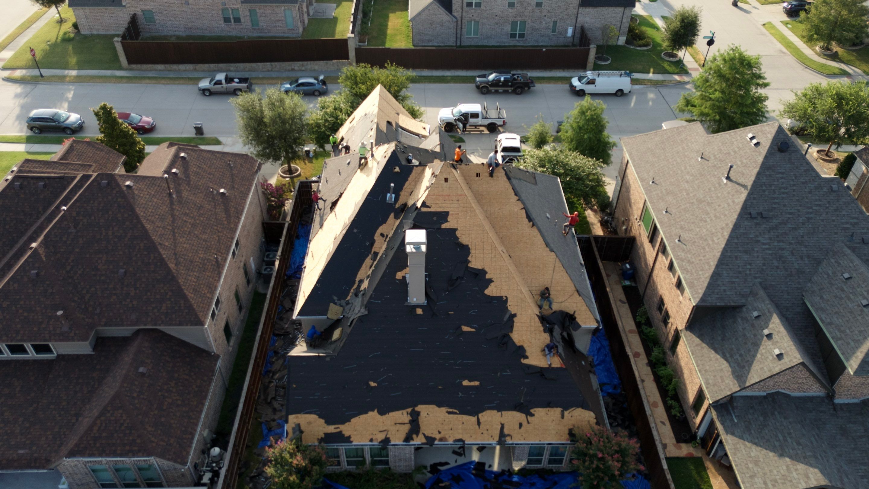 Residential Roofing Installation Using IKO Dynasty Shingles by Becker Roofing and Exteriors