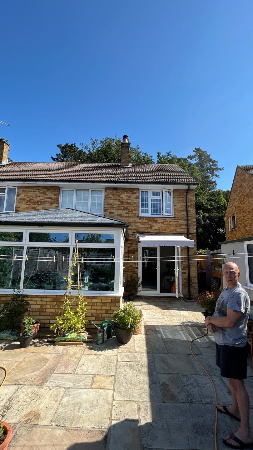 Roof Clean  - Moss Removal - Gutter Clean using Honda 15lpm Low Pressure Washing Machine by Ges Exterior Cleaning ltd