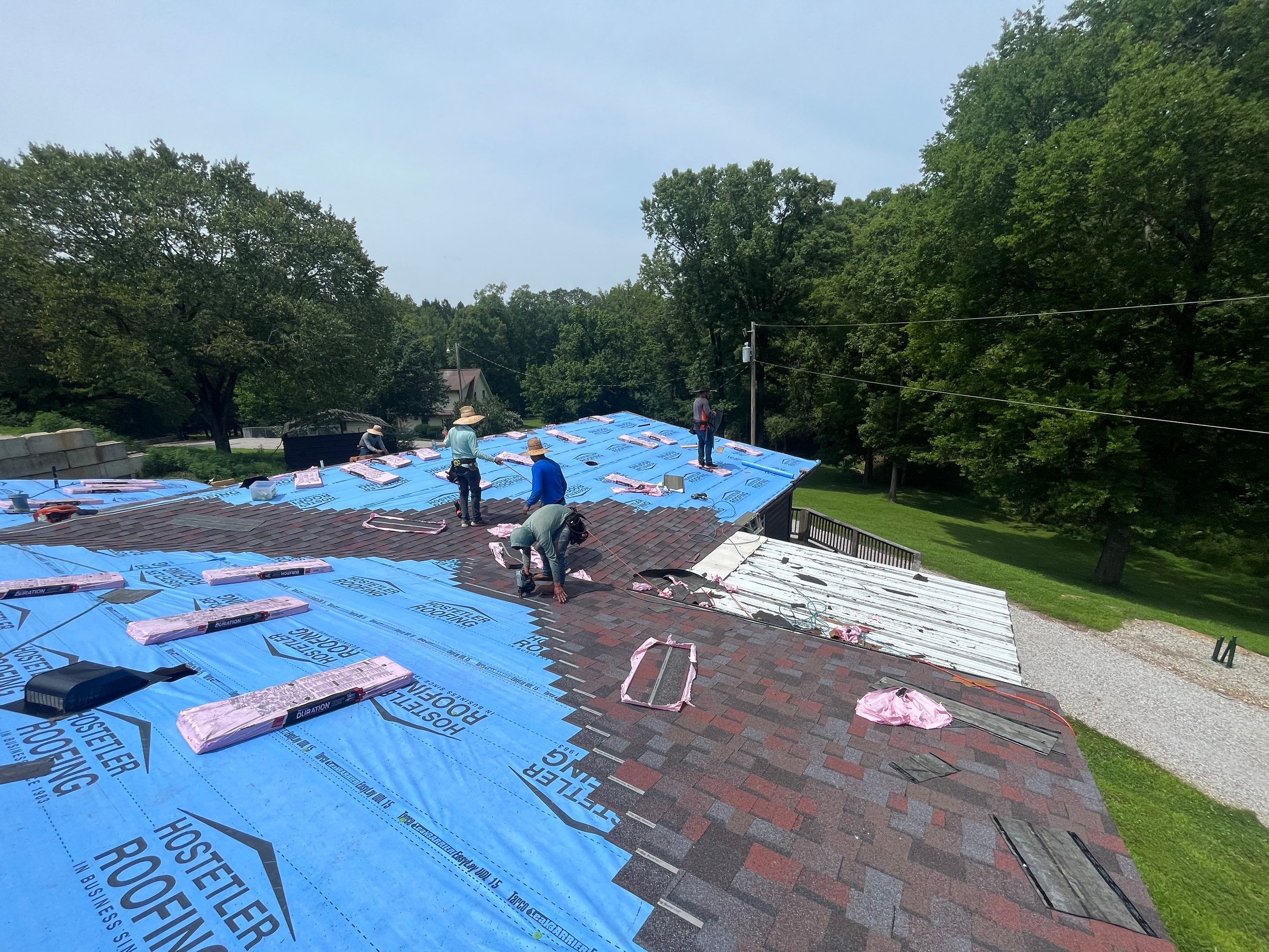 Residential Shingle Reroof using Owens Corning: TruDef Designer (Merlot) by Hostetler Roofing