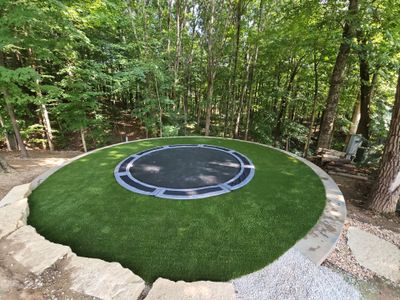 Trampoline landing surface in Powell