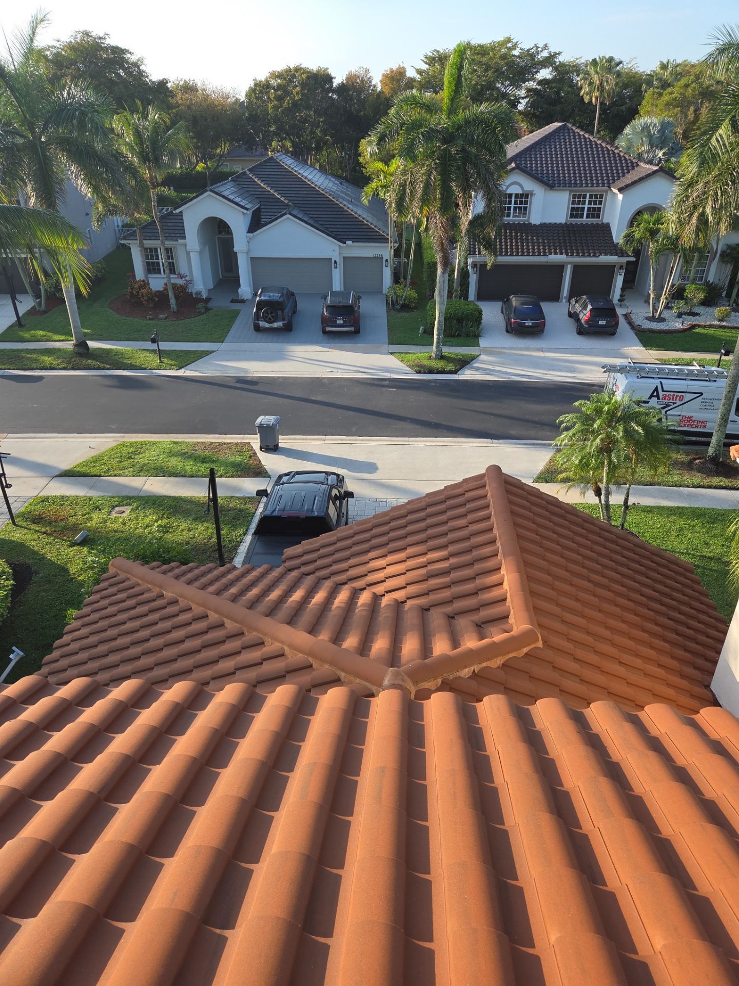 Clay Tile Roof Repair and Ridge Cap Maintenance in Boca Raton by Aastro Roofing