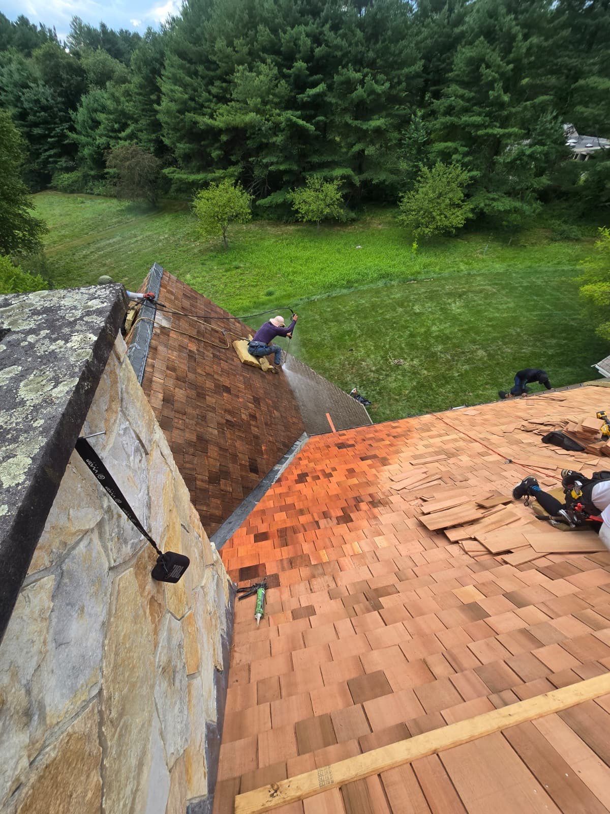 Cedar Shake Roof Restoration by Mighty Dog Roofing of Greater Middlesex County