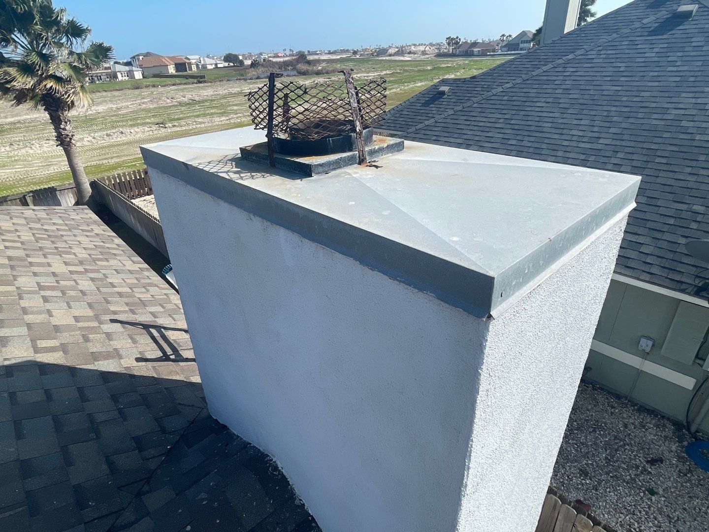 Chimney Cap & Chase Replacement using Galvanized Chimney Cap & Chase by Lighthouse Roofing